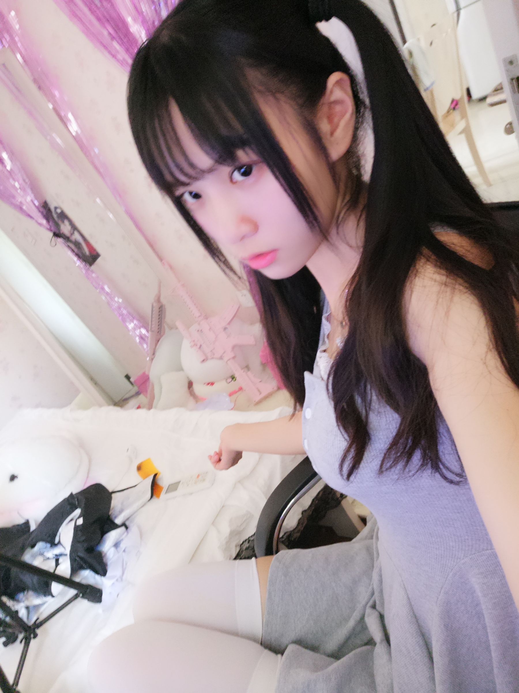 双马尾少女赛高酱作品 - 露脸灰色裙子-图18