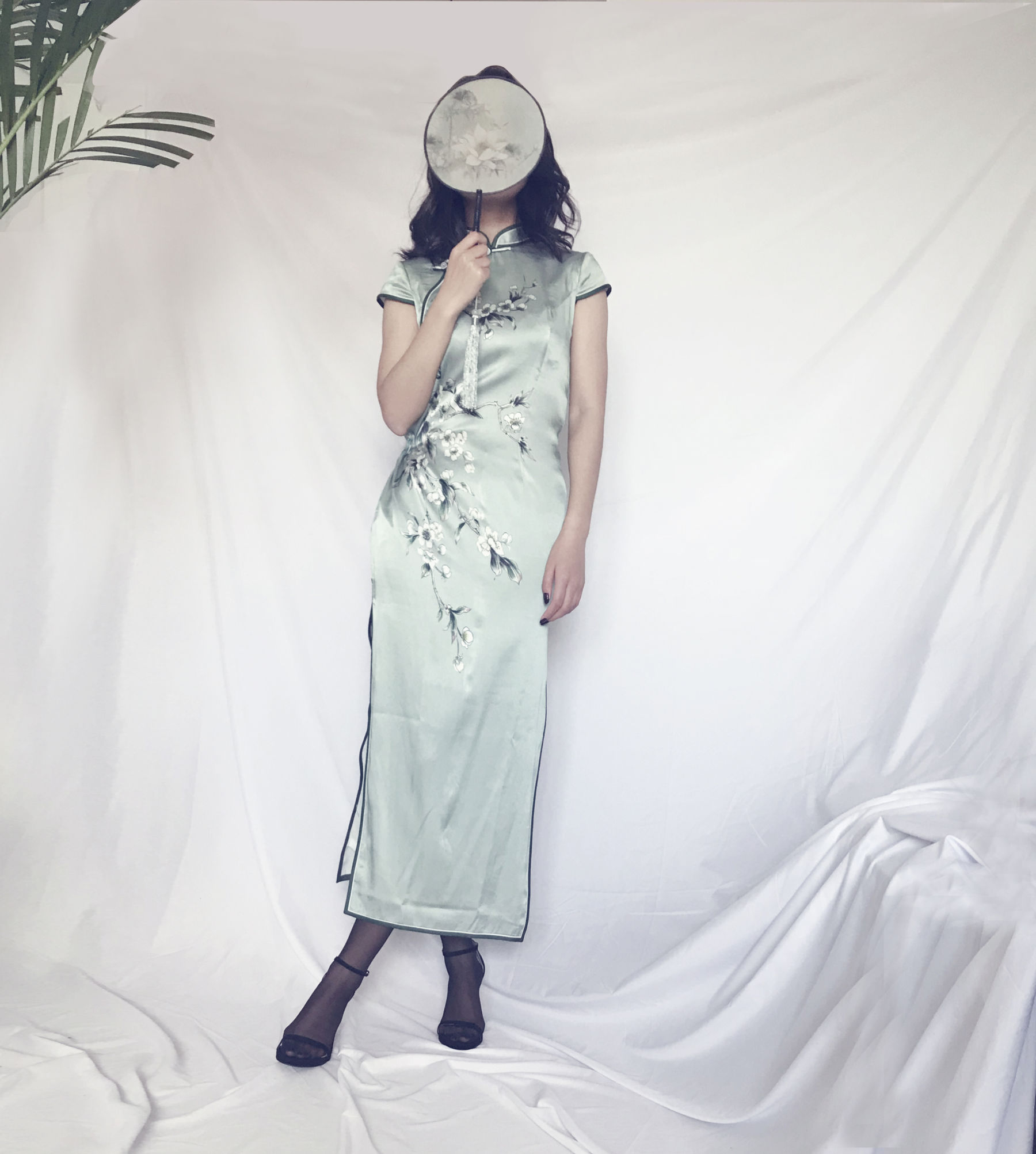 安乔乔儿(Nia乔乔) No.017 安乔乔儿 黑丝旗袍-图65