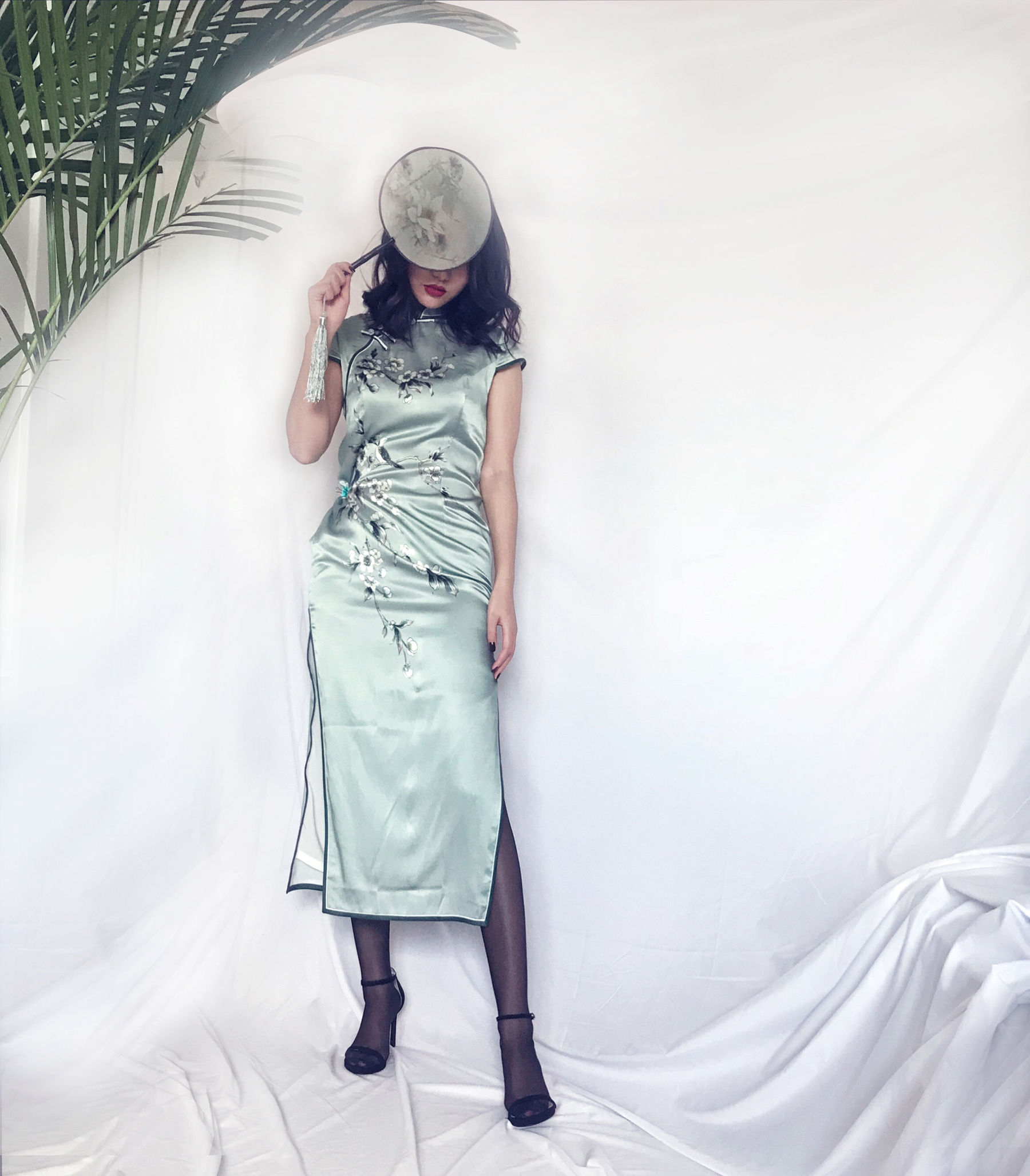 安乔乔儿(Nia乔乔) No.017 安乔乔儿 黑丝旗袍-图66