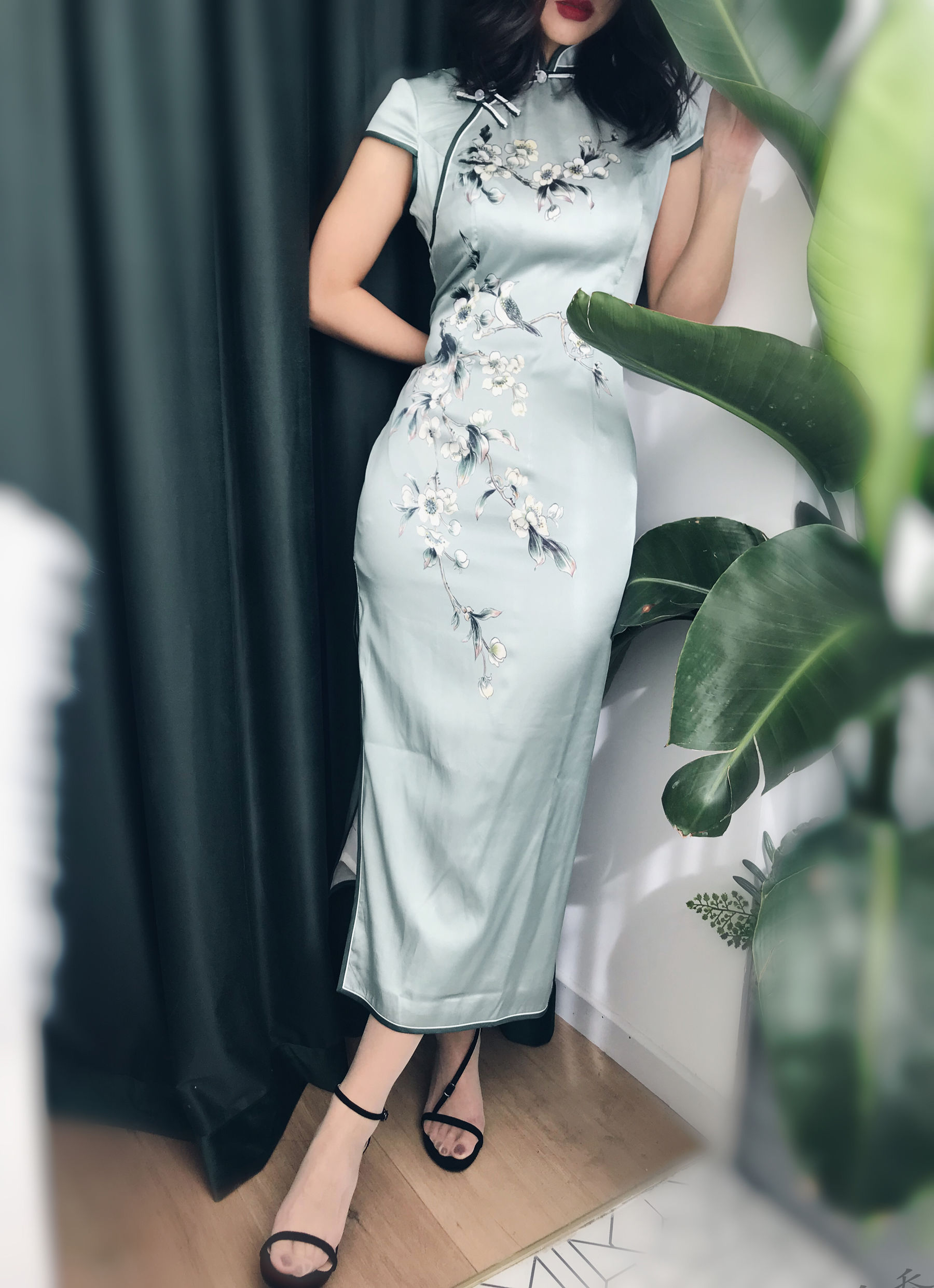 安乔乔儿(Nia乔乔) No.017 安乔乔儿 黑丝旗袍-图72