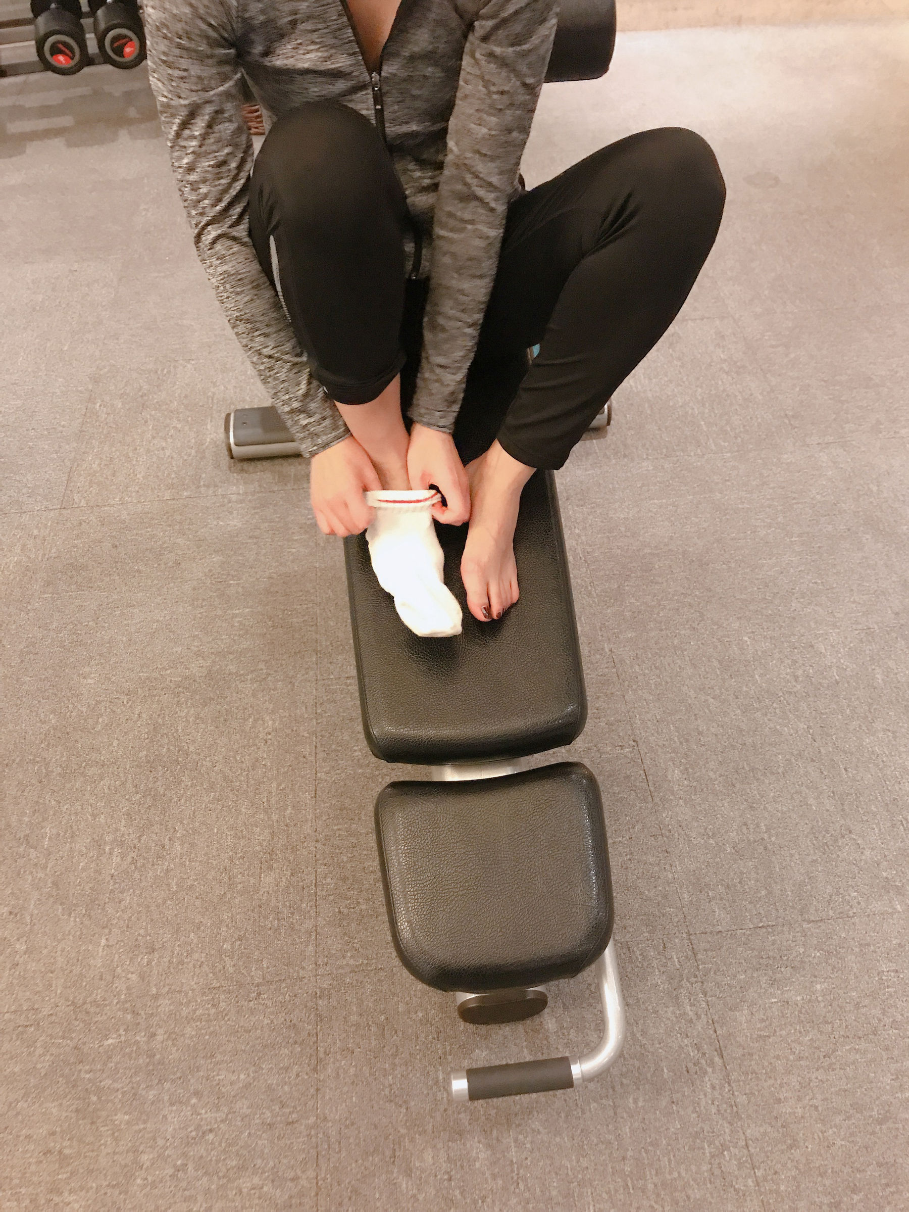 安乔乔儿(Nia乔乔) No.019 健身房白袜-图81