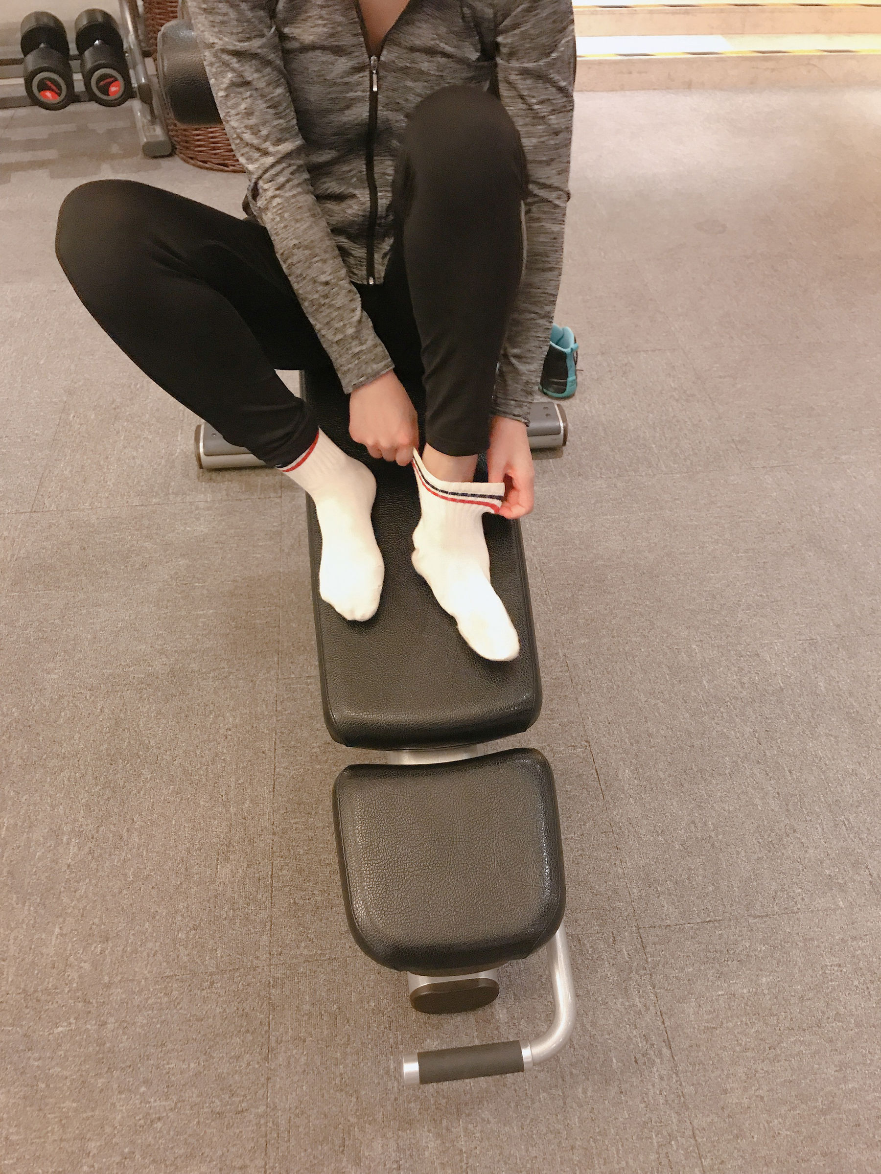 安乔乔儿(Nia乔乔) No.019 健身房白袜-图83