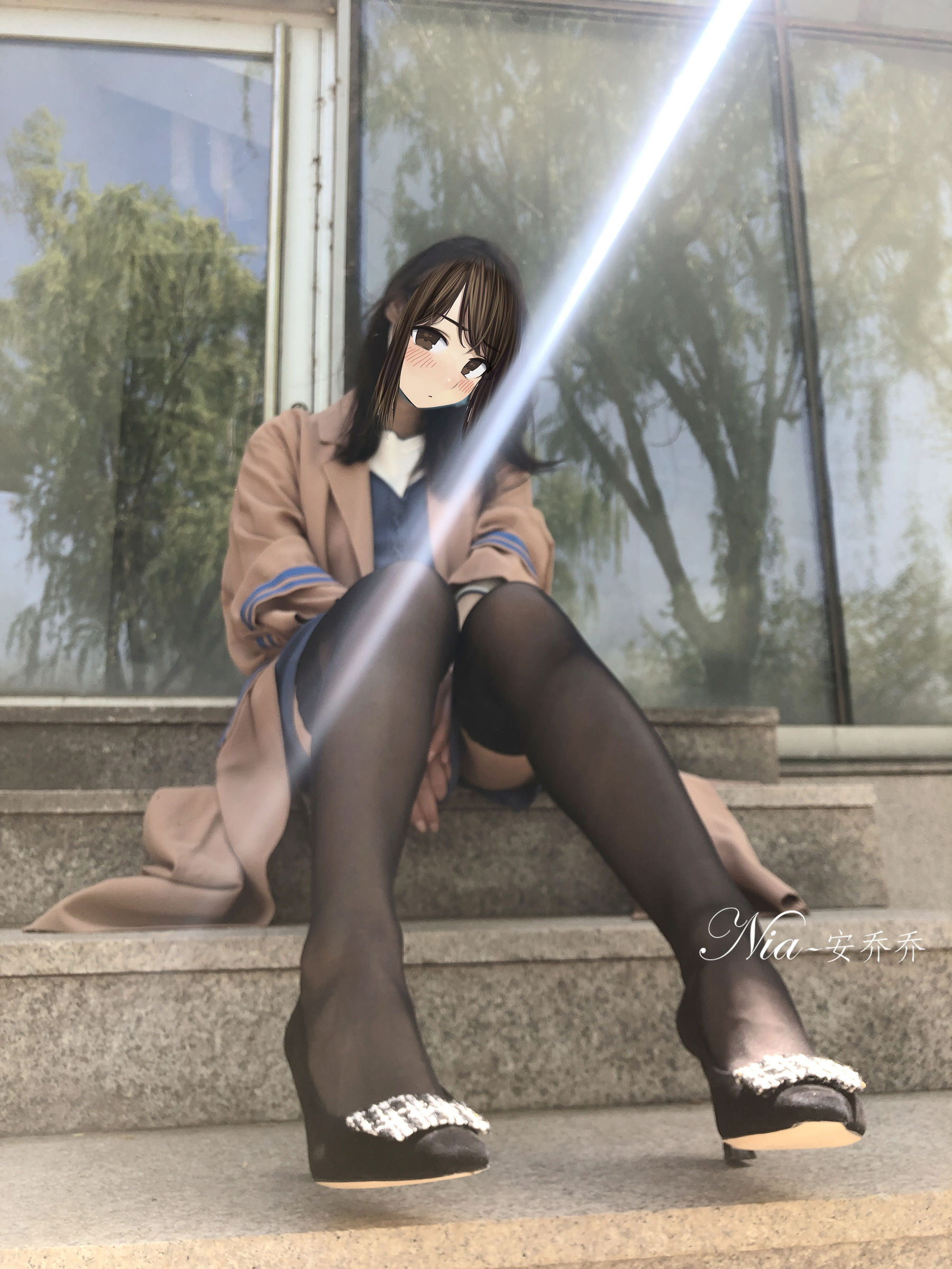 安乔乔儿(Nia乔乔) No.021 不小心被发现了-图89