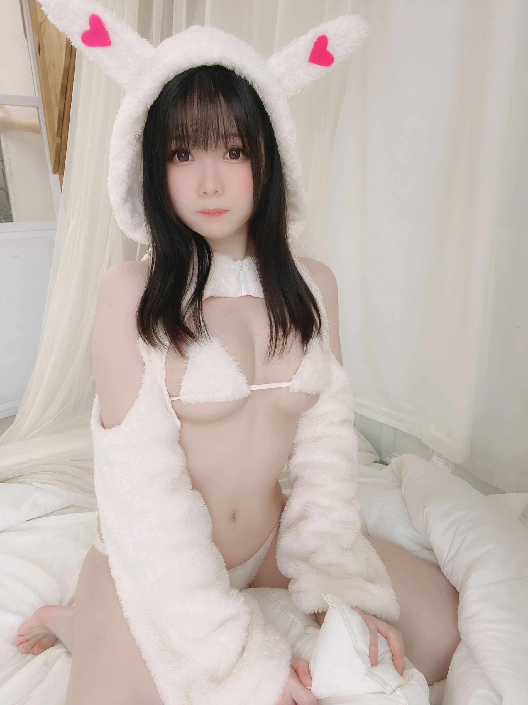 微博妹纸霜月shimo - もこもこうさぎ-图9