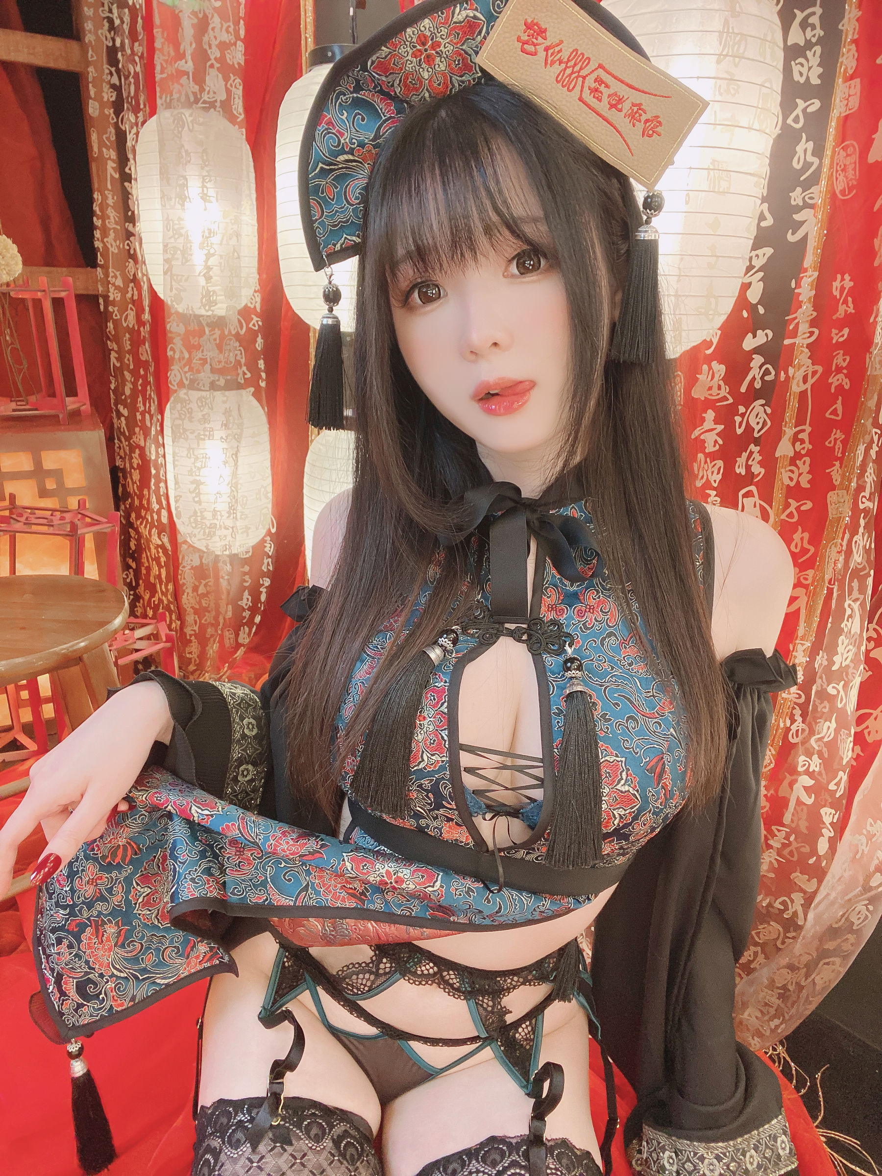 微博妹纸霜月shimo - キョンシーちゃん自撮り-图14