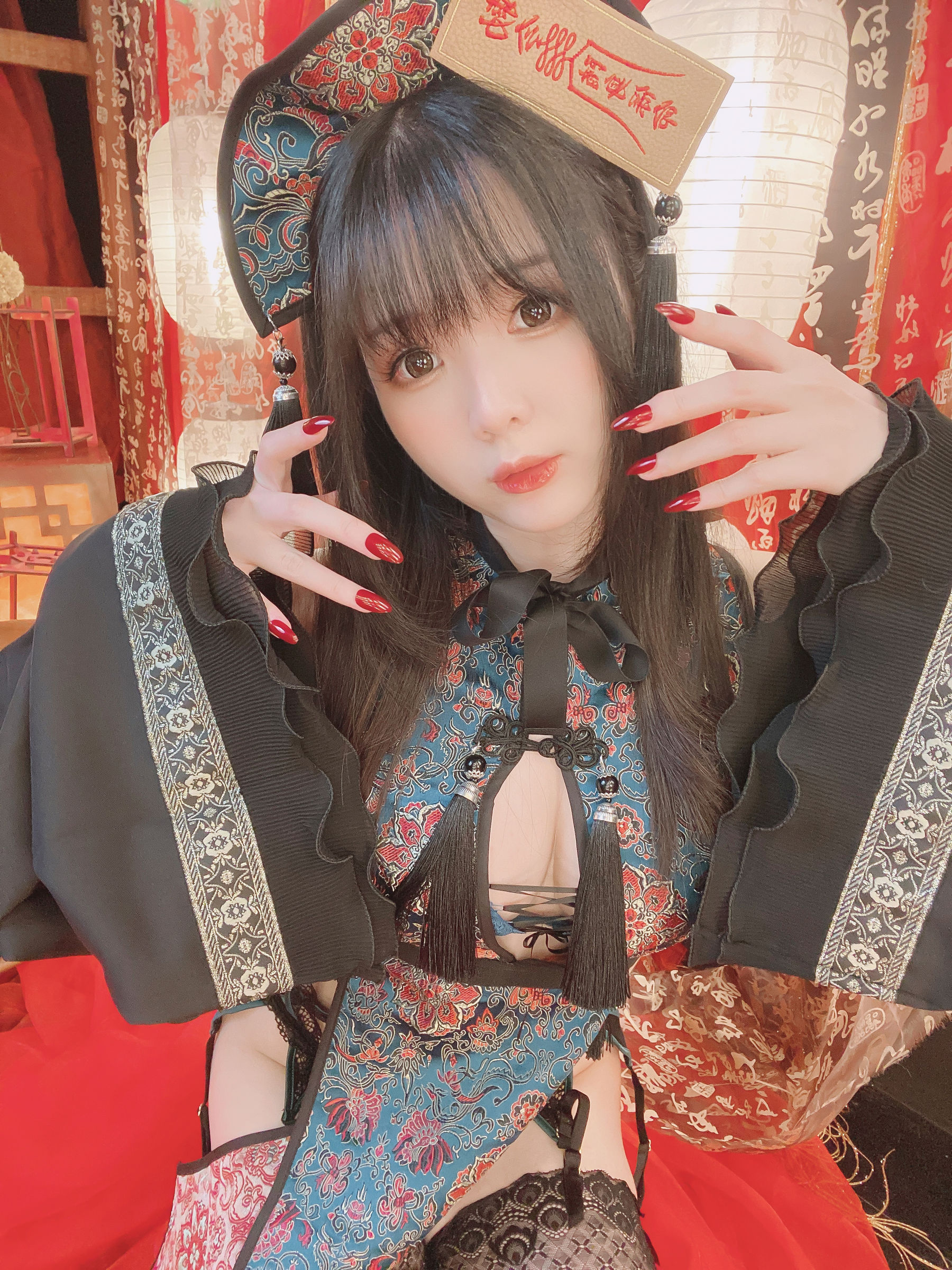 微博妹纸霜月shimo - キョンシーちゃん自撮り-图15