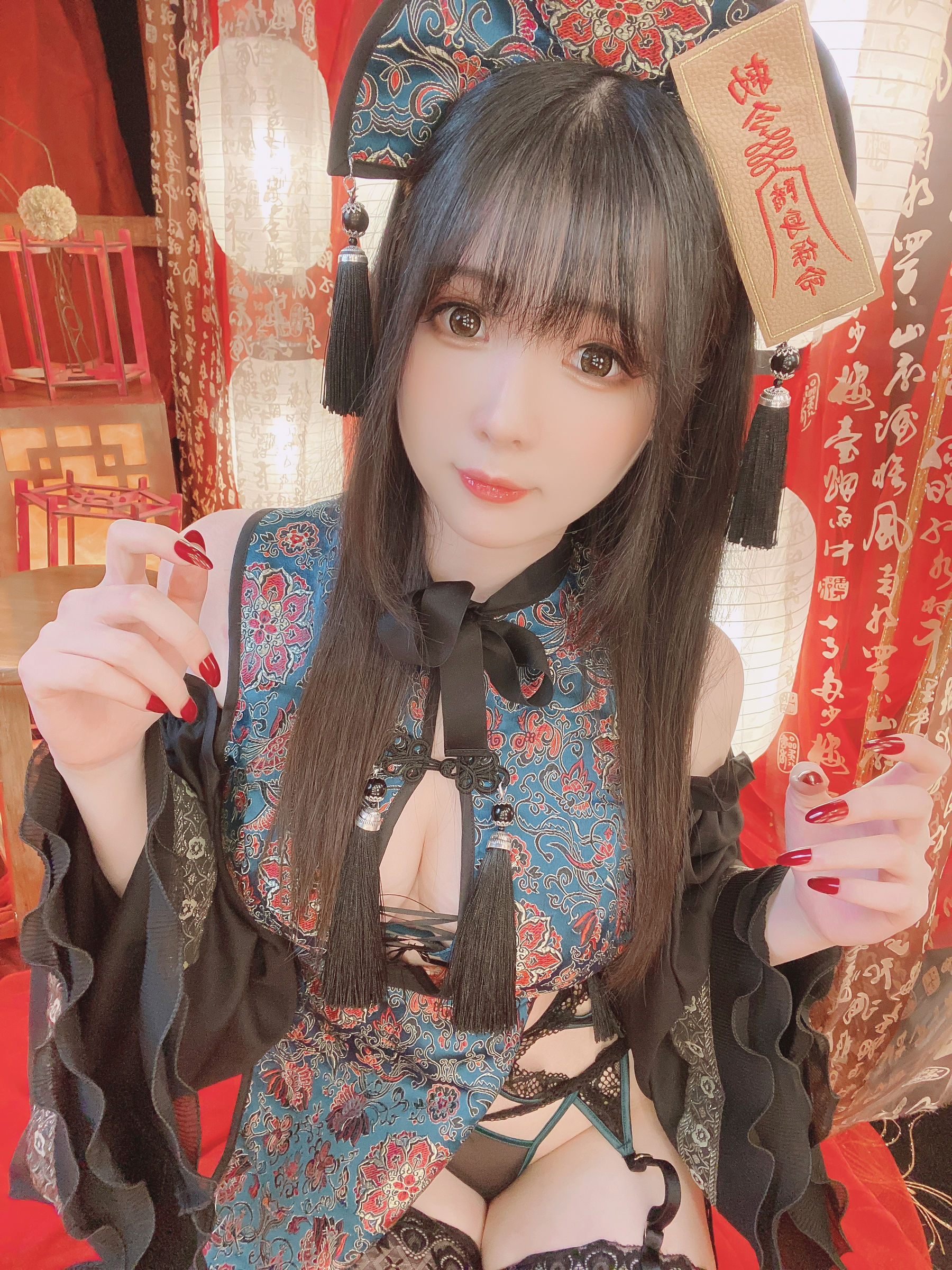 微博妹纸霜月shimo - キョンシーちゃん自撮り-图6