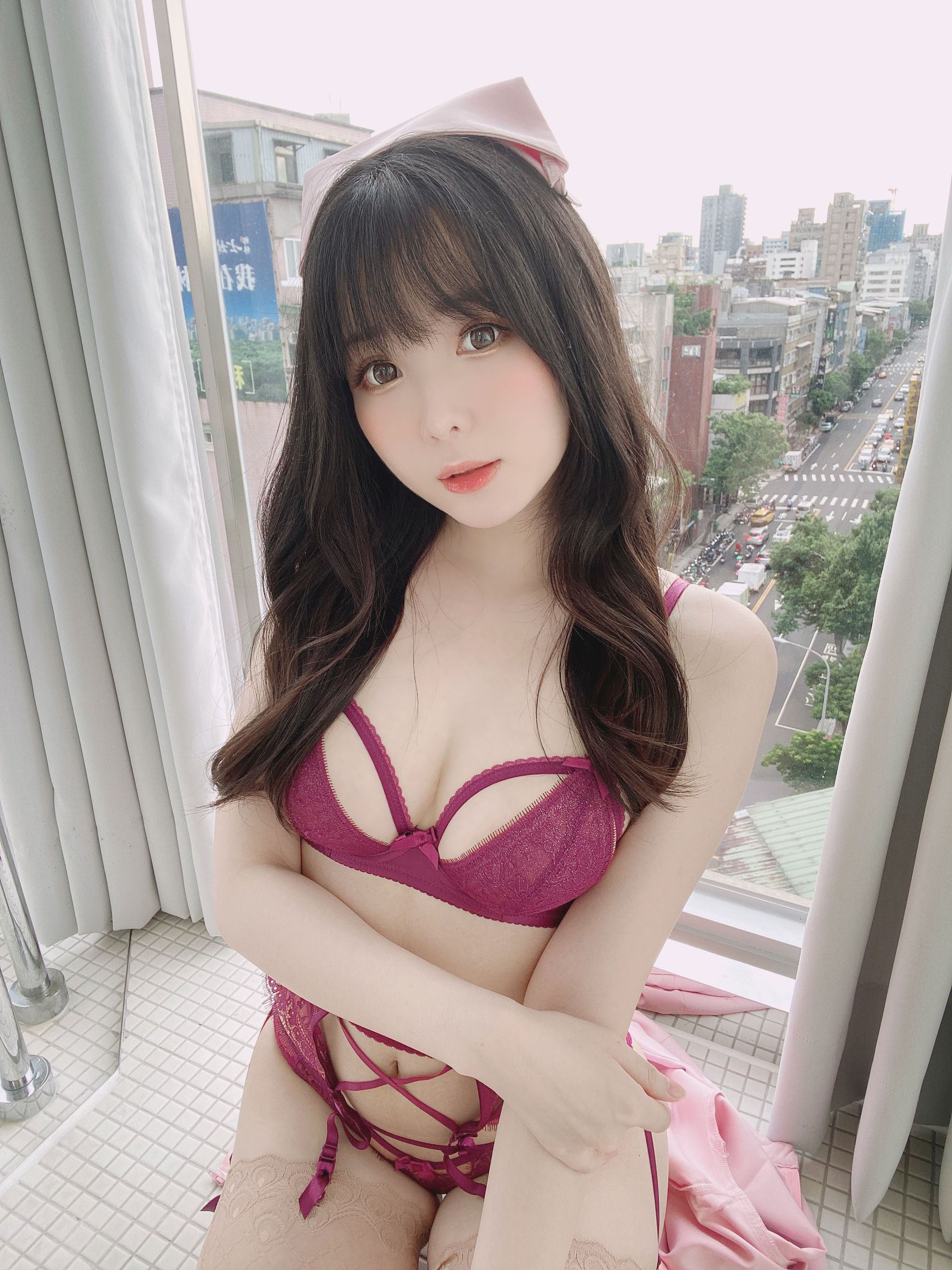 微博妹纸霜月shimo - ピンクナース__-图5