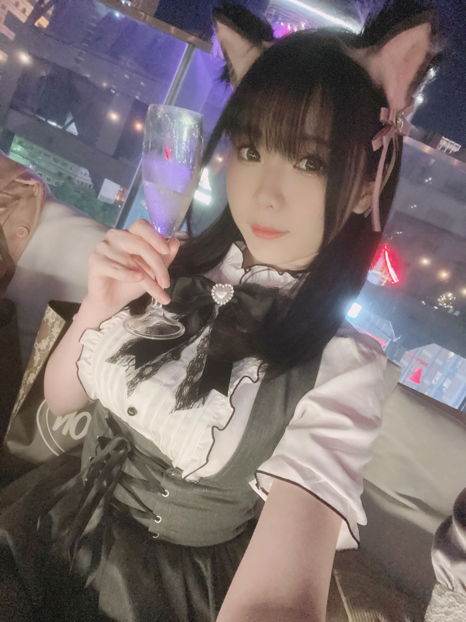微博妹纸霜月shimo - 一緒に飲みますか？-图2