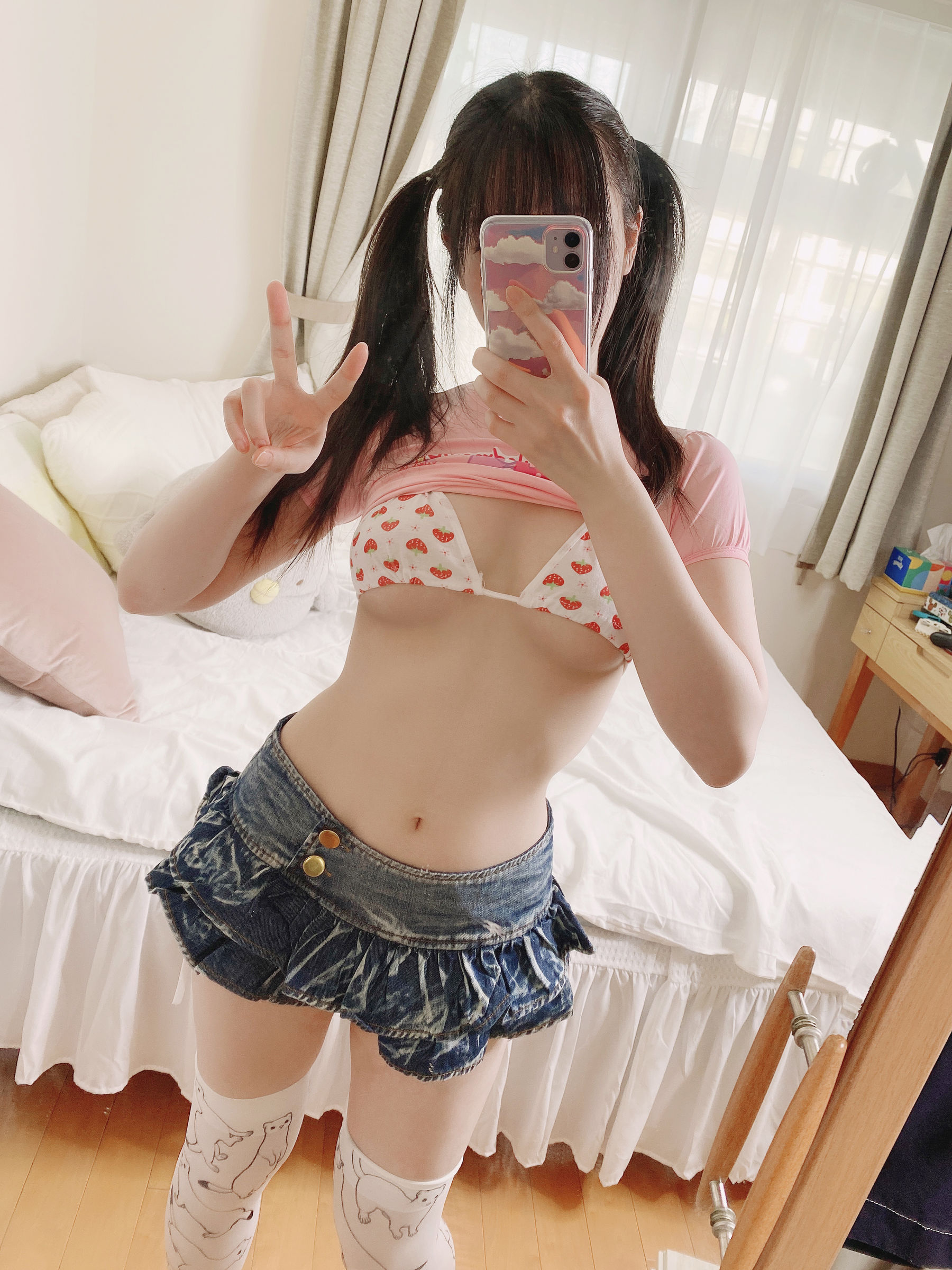 微博妹纸霜月shimo - 女児服着てみた-图12