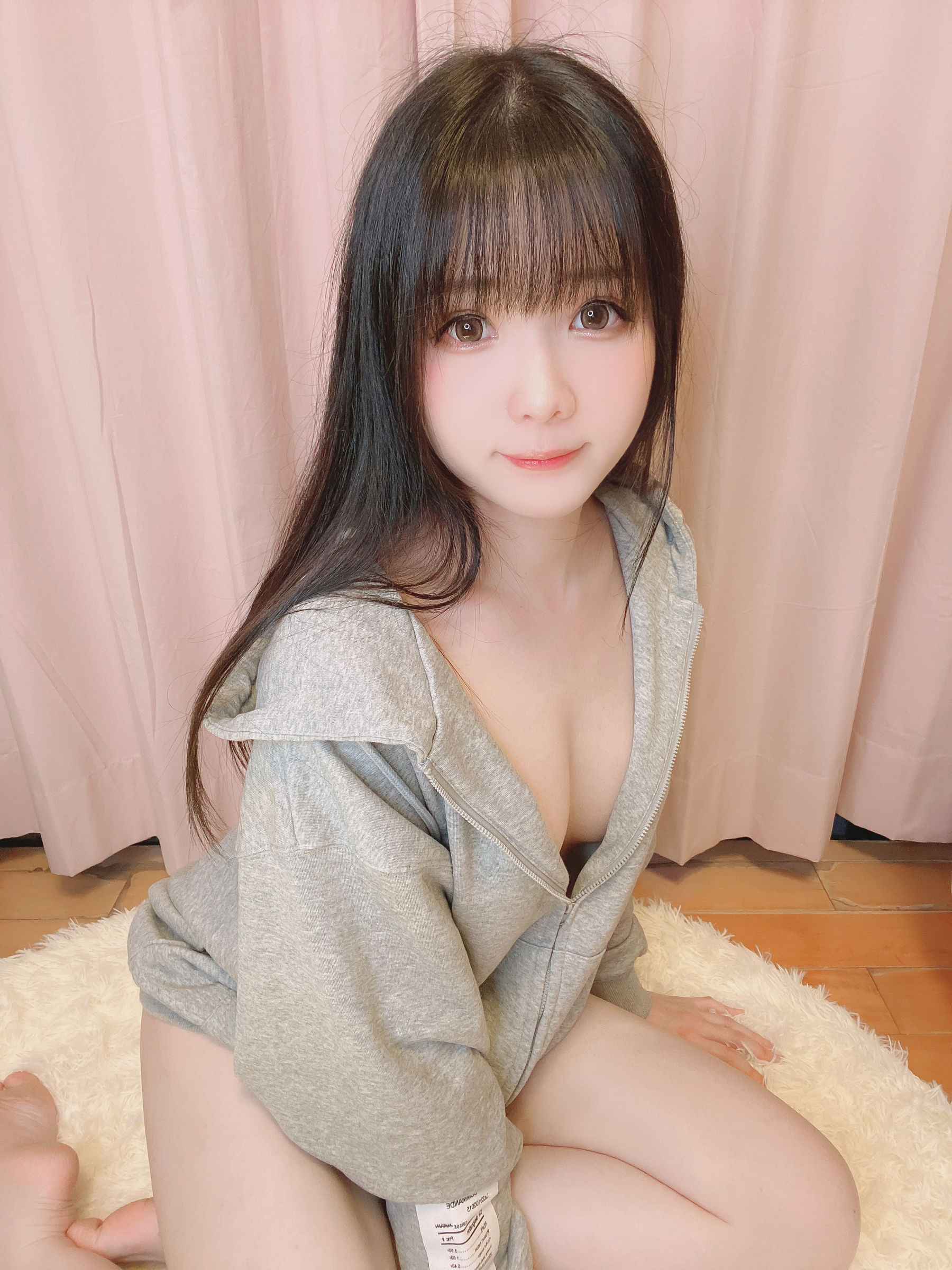 微博妹纸霜月shimo - 裸パーカー-图6