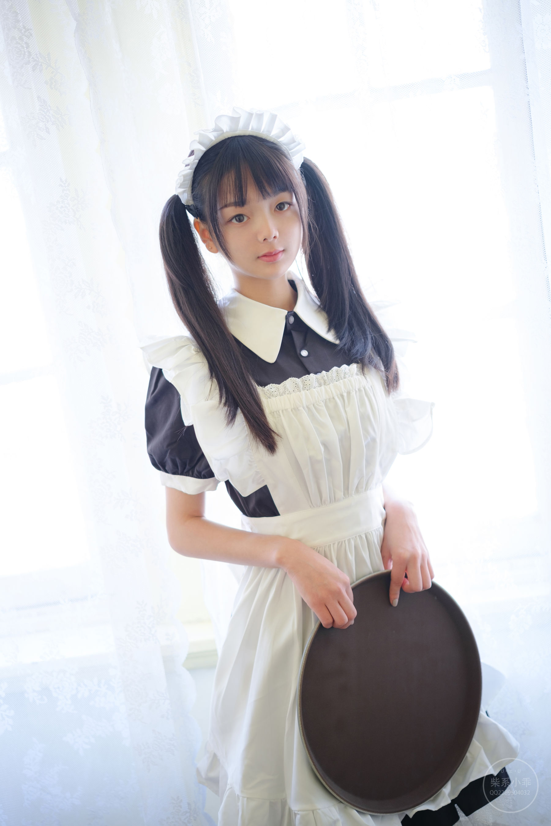 柴系小乖(稚乖画册) - 夜夜白丝女仆-图15