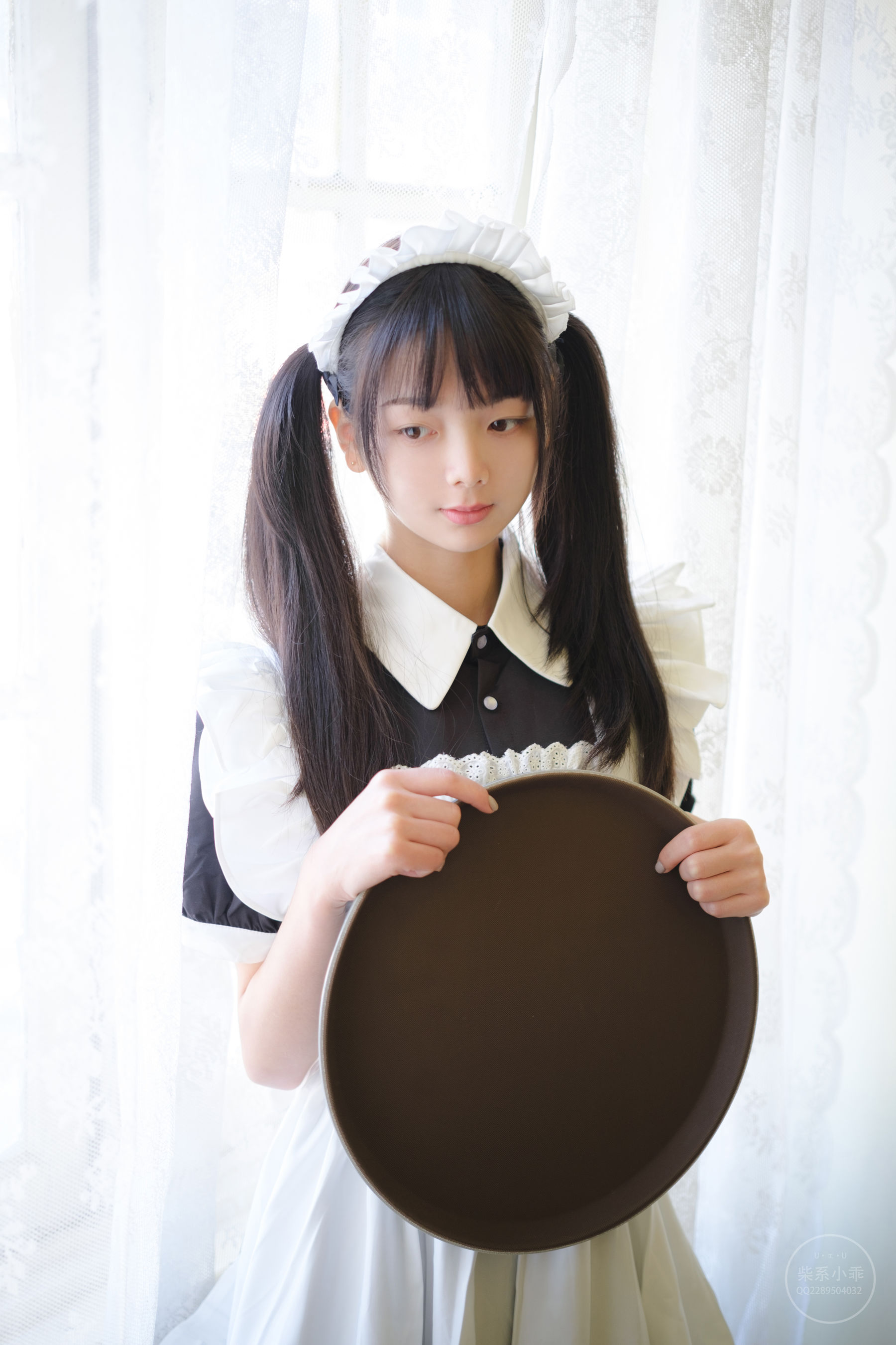 柴系小乖(稚乖画册) - 夜夜白丝女仆-图16