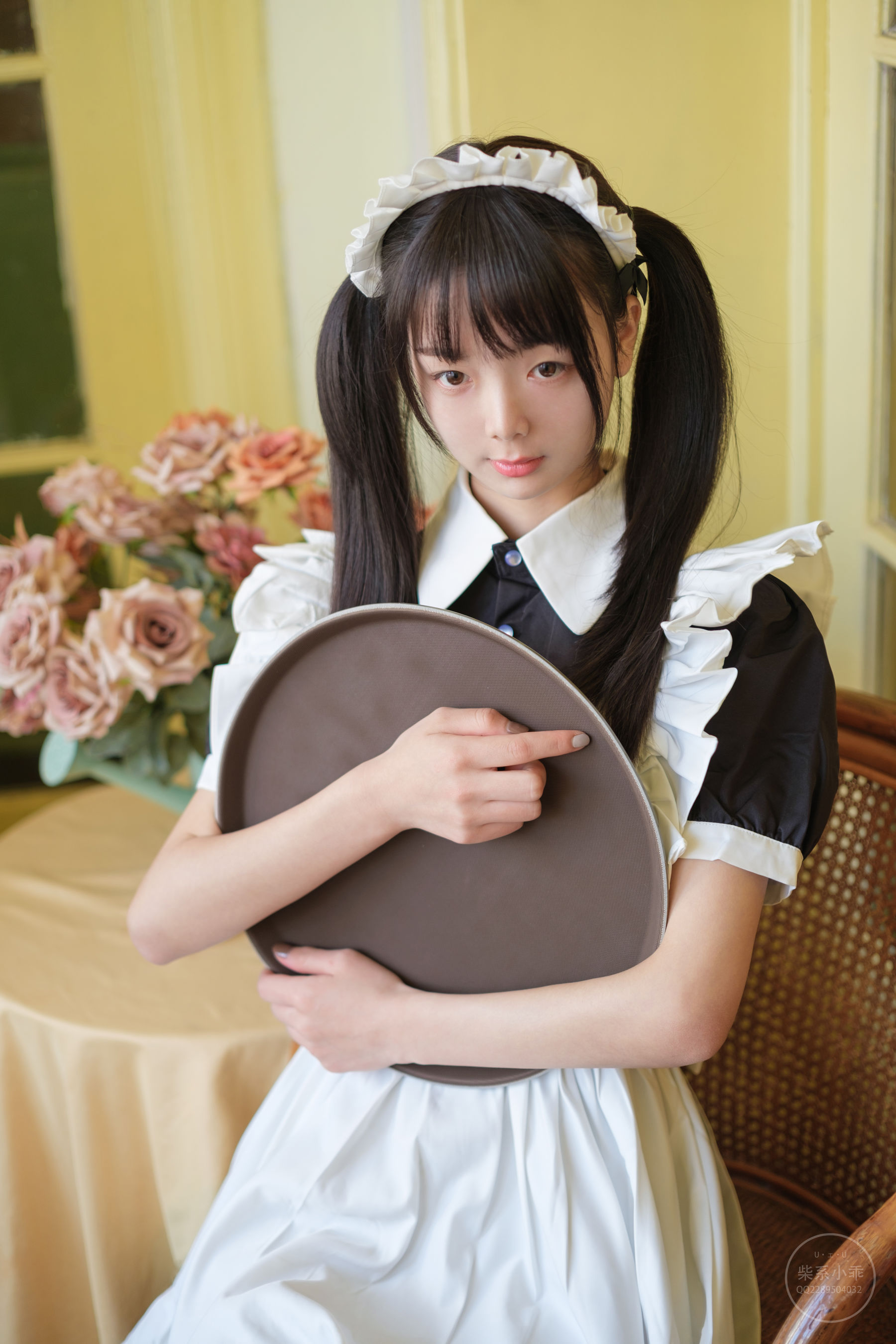 柴系小乖(稚乖画册) - 夜夜白丝女仆-图18