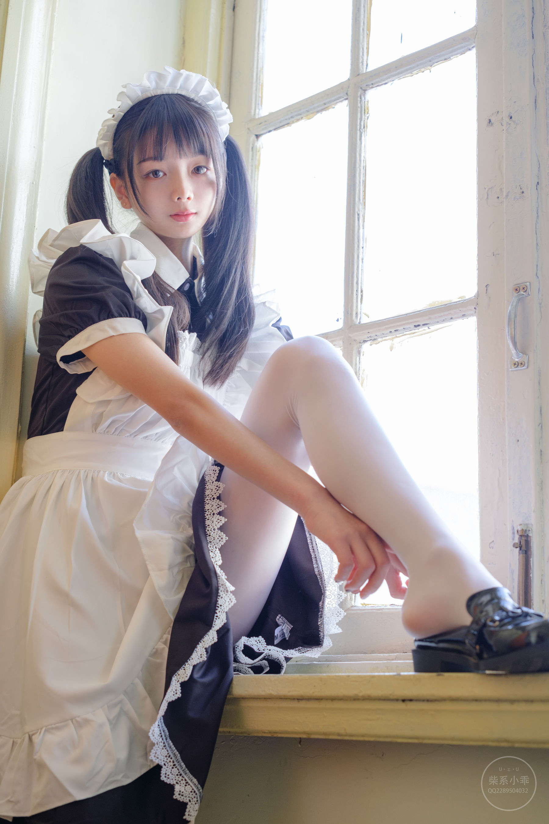 柴系小乖(稚乖画册) - 夜夜白丝女仆-图24