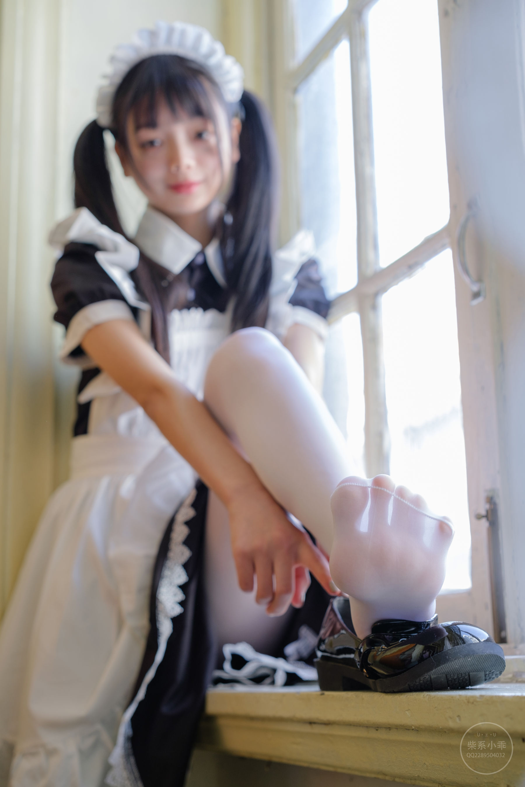 柴系小乖(稚乖画册) - 夜夜白丝女仆-图25