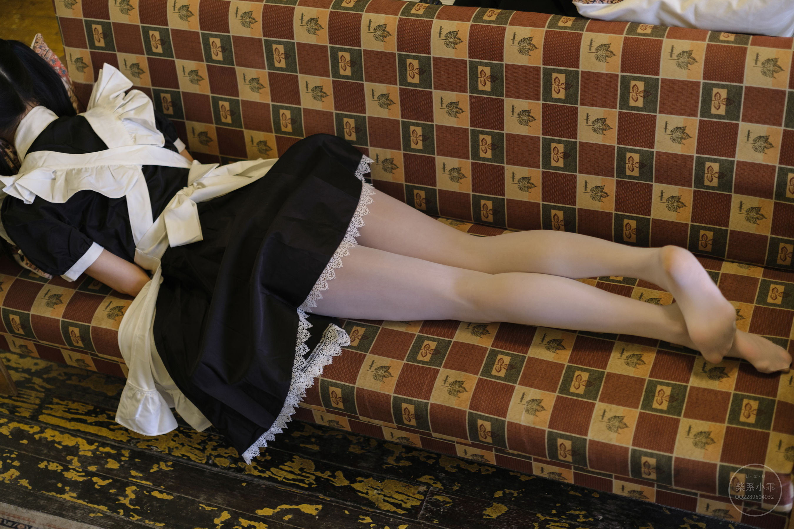 柴系小乖(稚乖画册) - 夜夜白丝女仆-图5