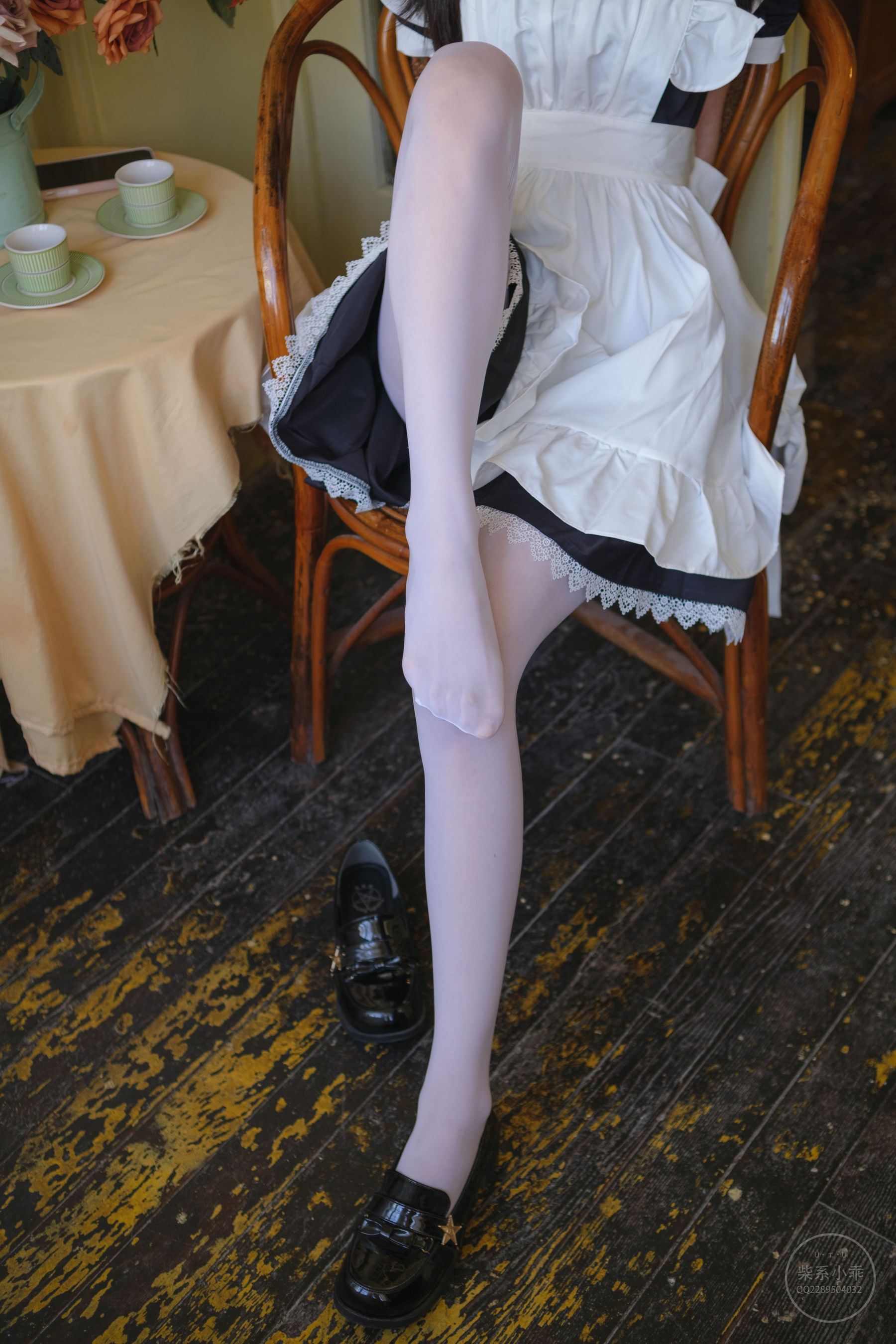 柴系小乖(稚乖画册) - 夜夜白丝女仆-图60