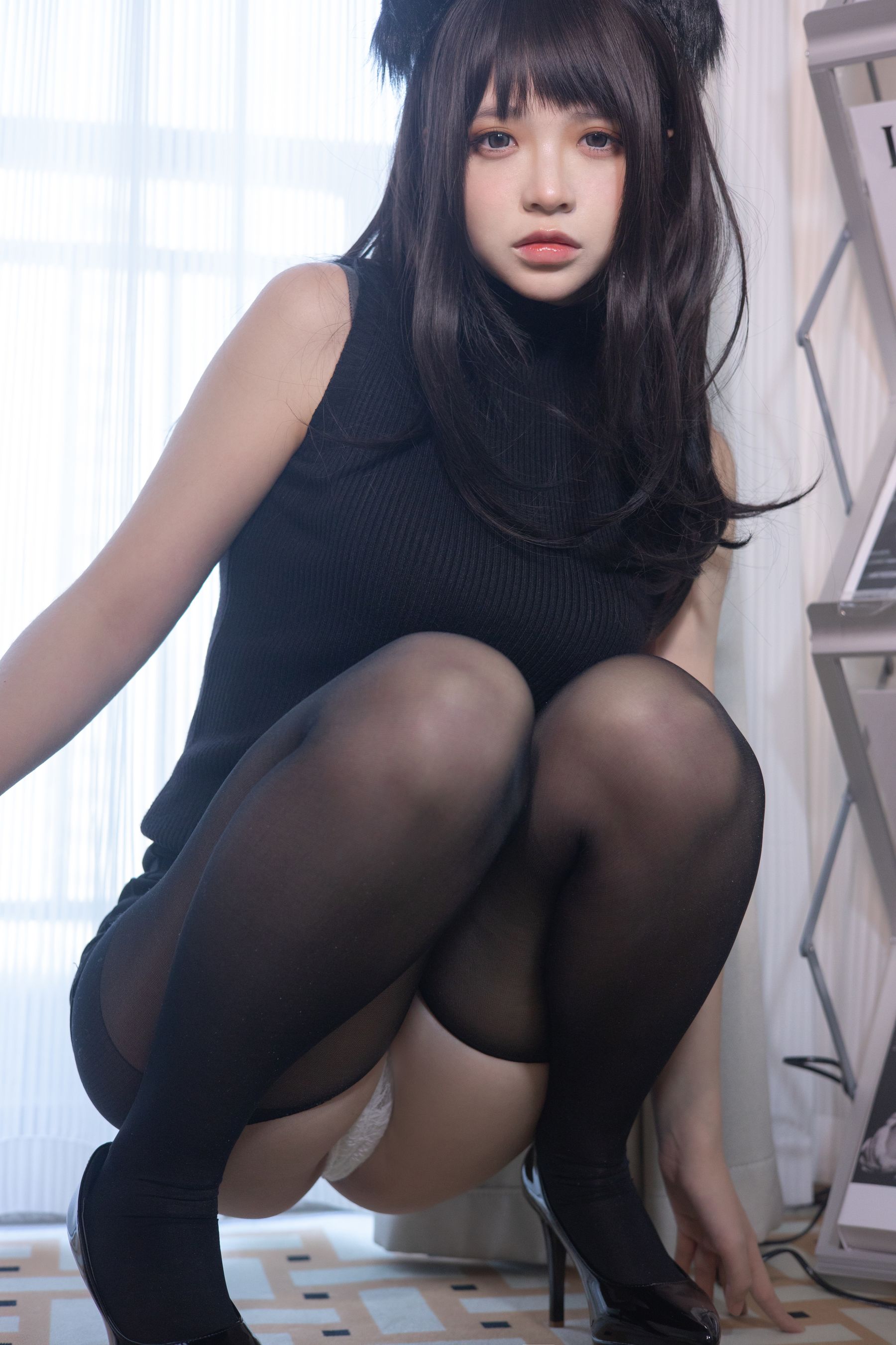 疯猫ss - 黑毛衣少女-图30