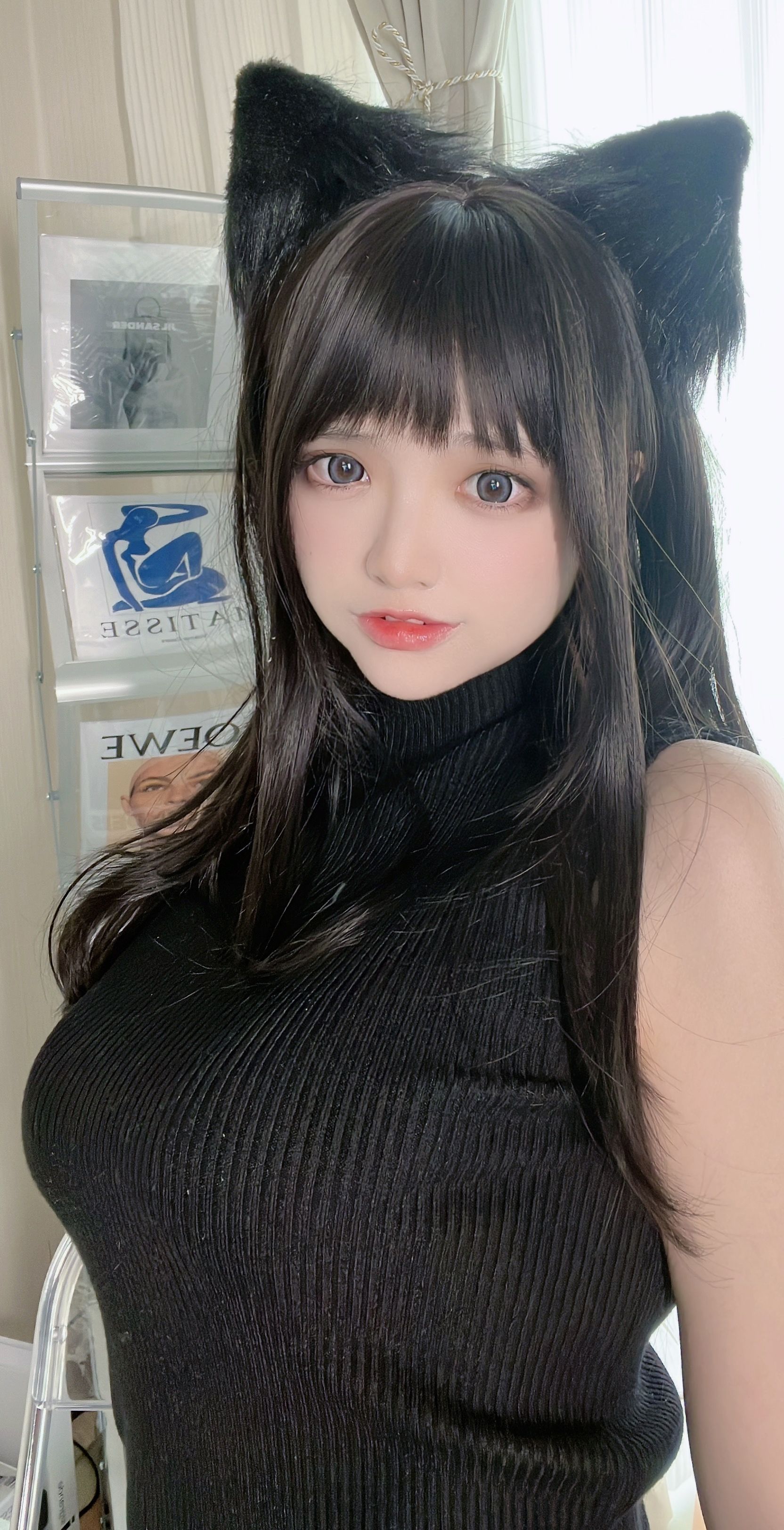 疯猫ss - 黑毛衣少女-图62