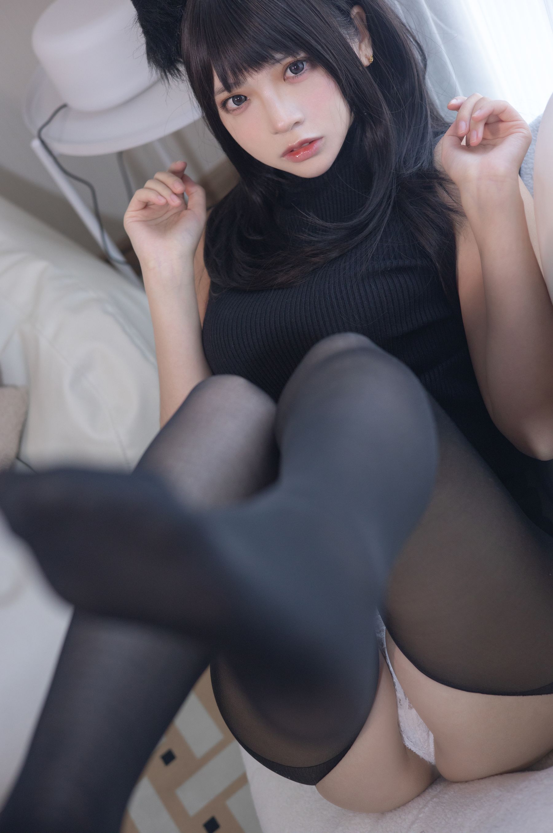 疯猫ss - 黑毛衣少女-图8