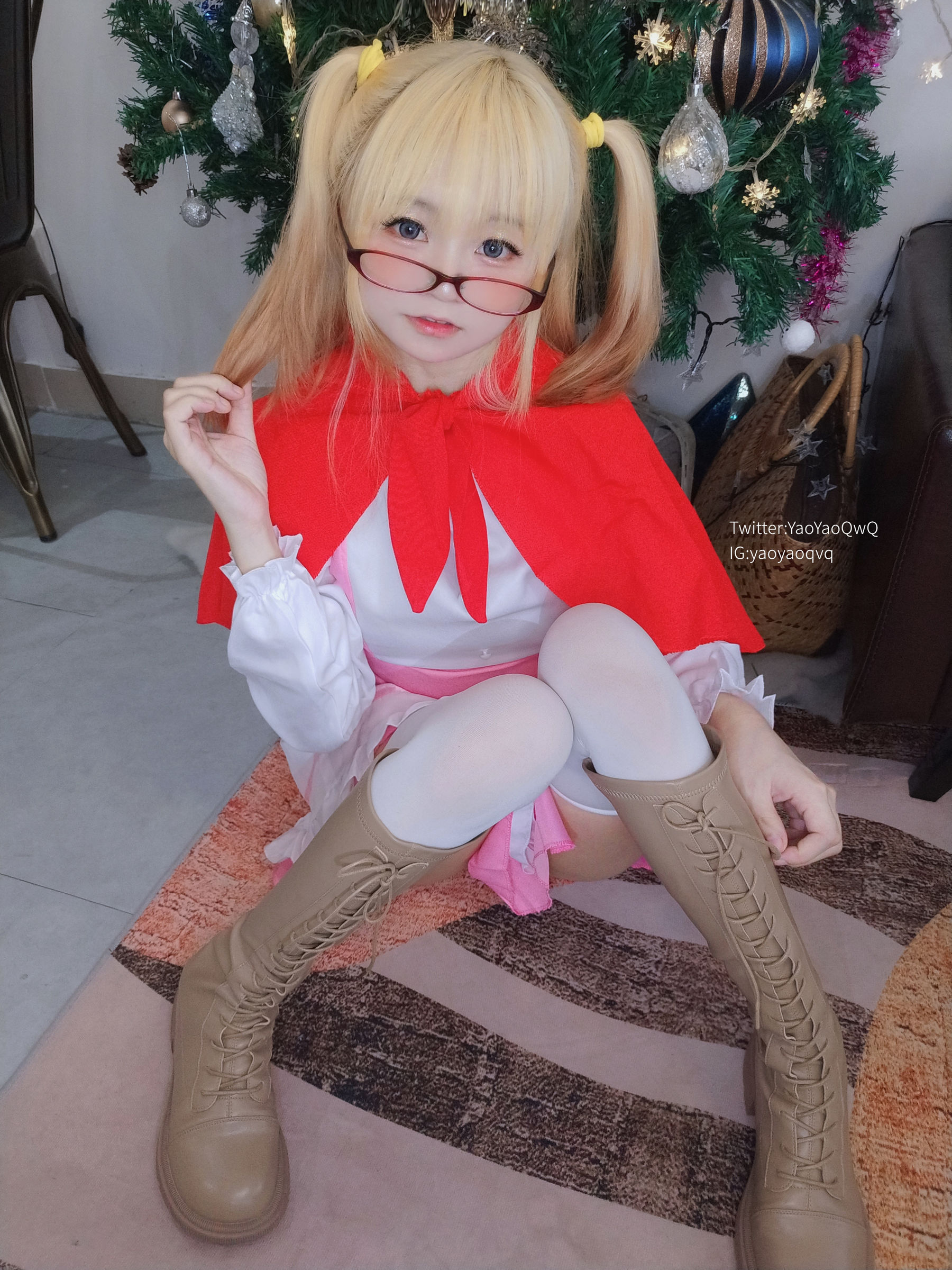 萌妹子Coser摇摇乐yoyo fantia 12月会员合集 女仆系列-图10