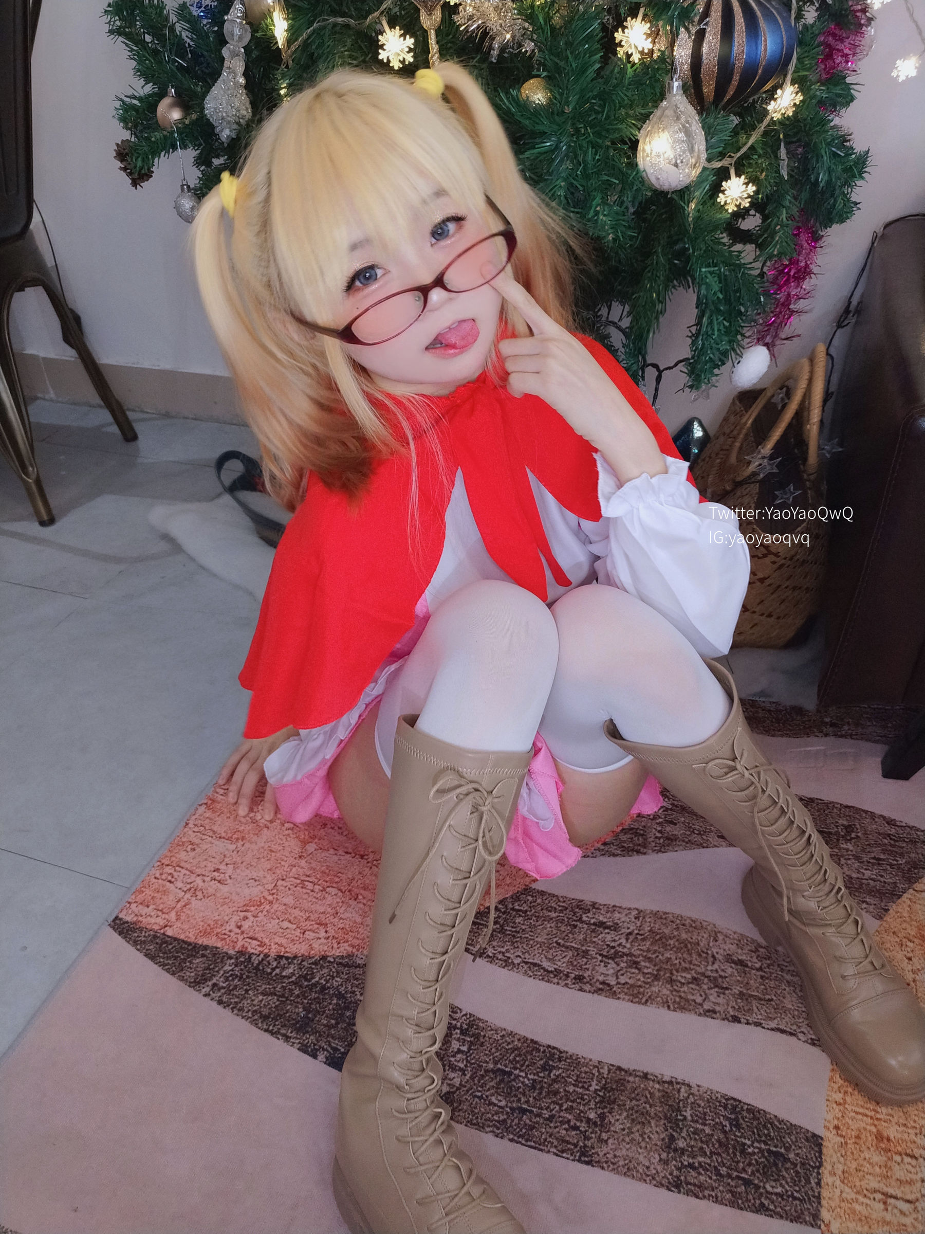 萌妹子Coser摇摇乐yoyo fantia 12月会员合集 女仆系列-图11