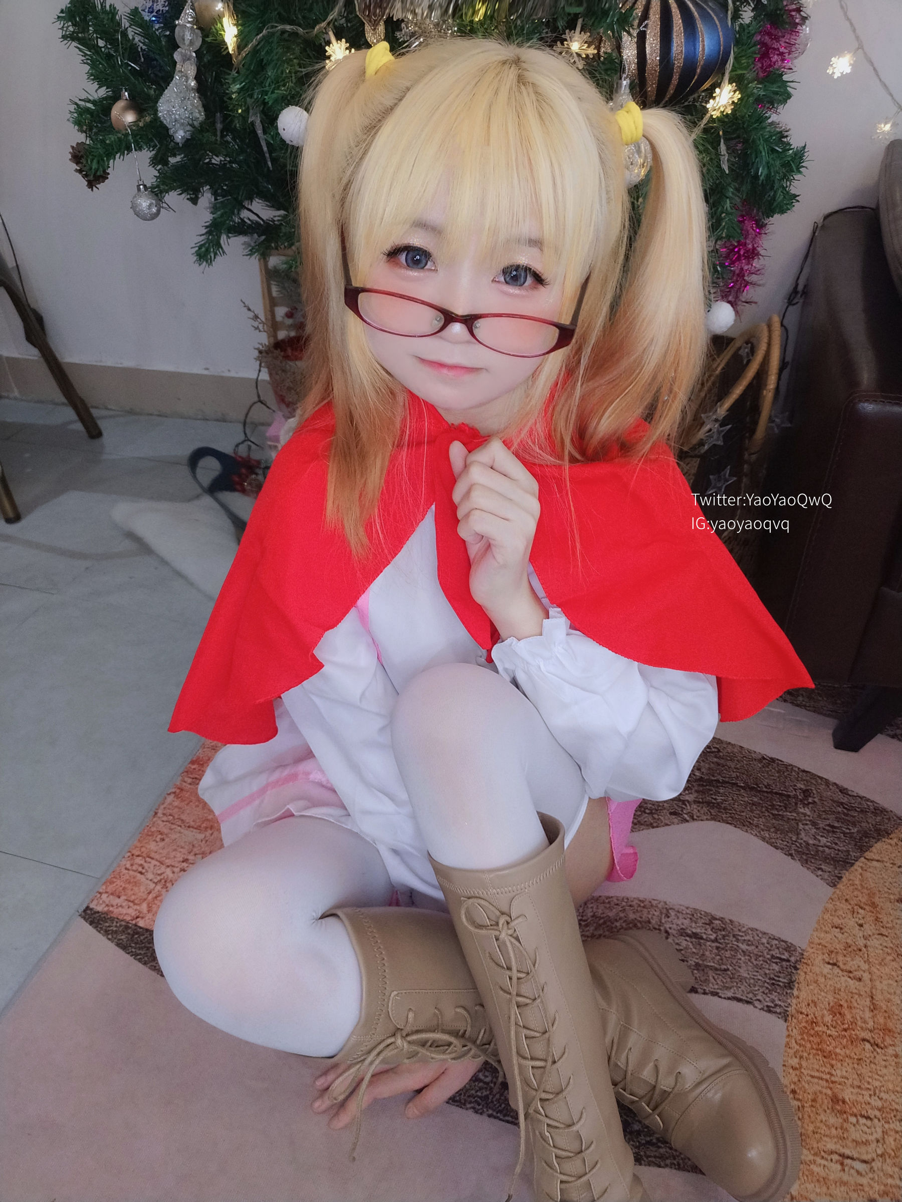 萌妹子Coser摇摇乐yoyo fantia 12月会员合集 女仆系列-图25