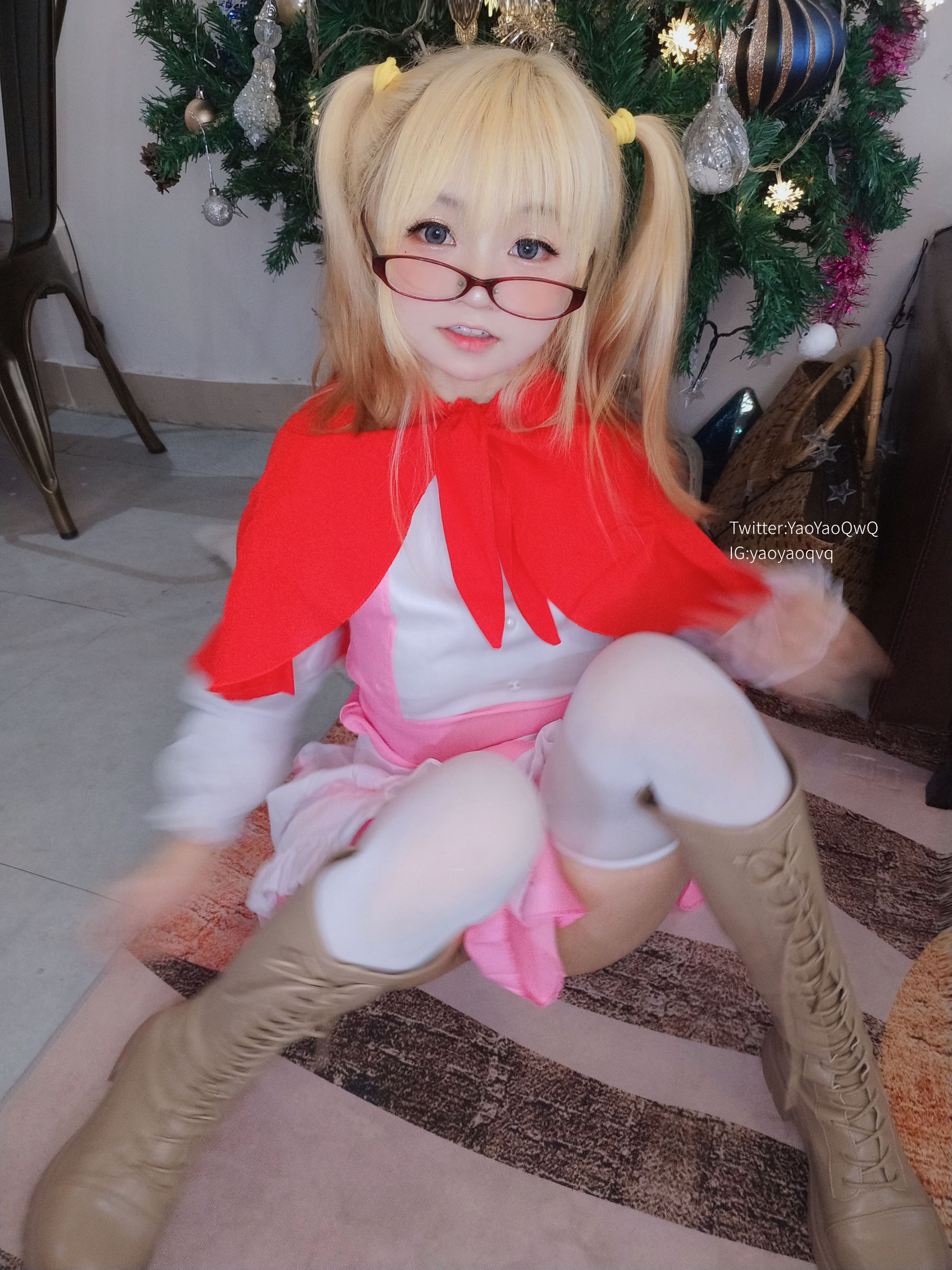 萌妹子Coser摇摇乐yoyo fantia 12月会员合集 女仆系列-图26