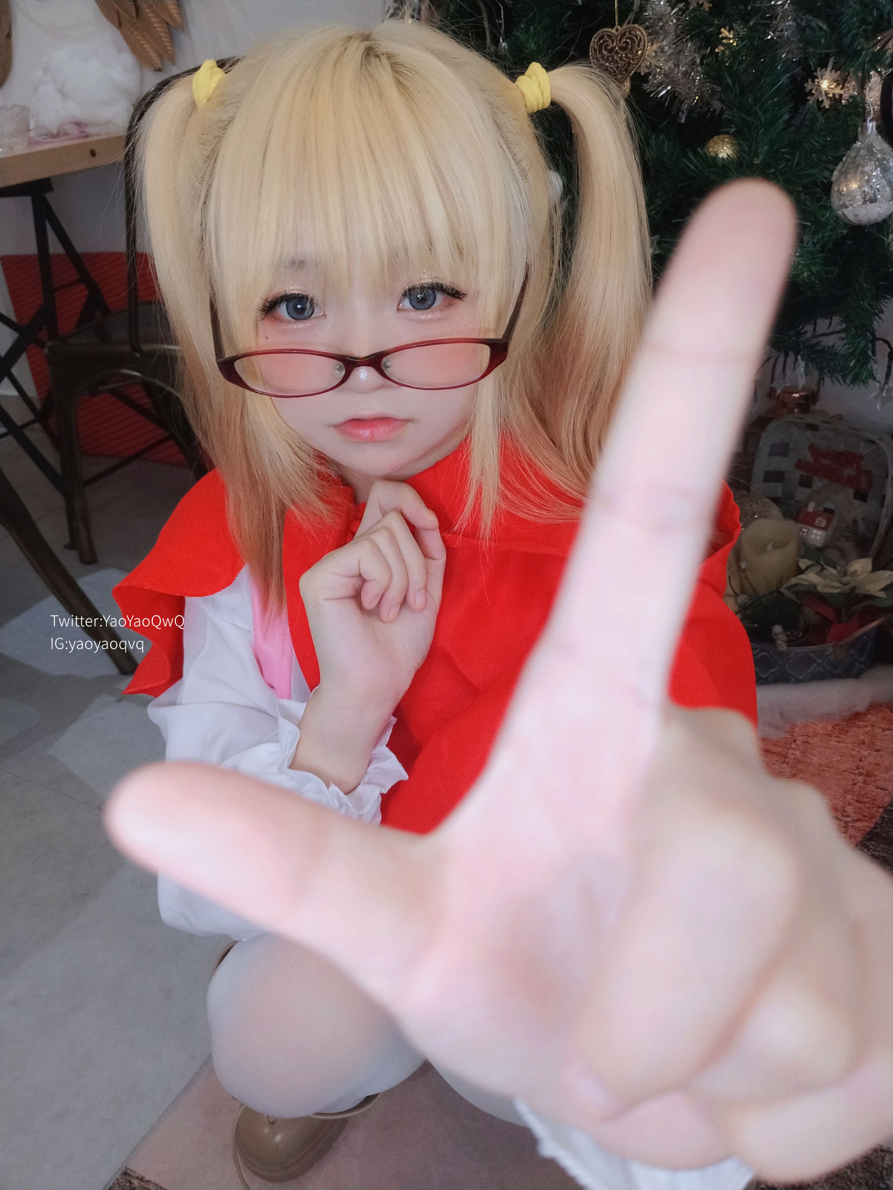 萌妹子Coser摇摇乐yoyo fantia 12月会员合集 女仆系列-图37