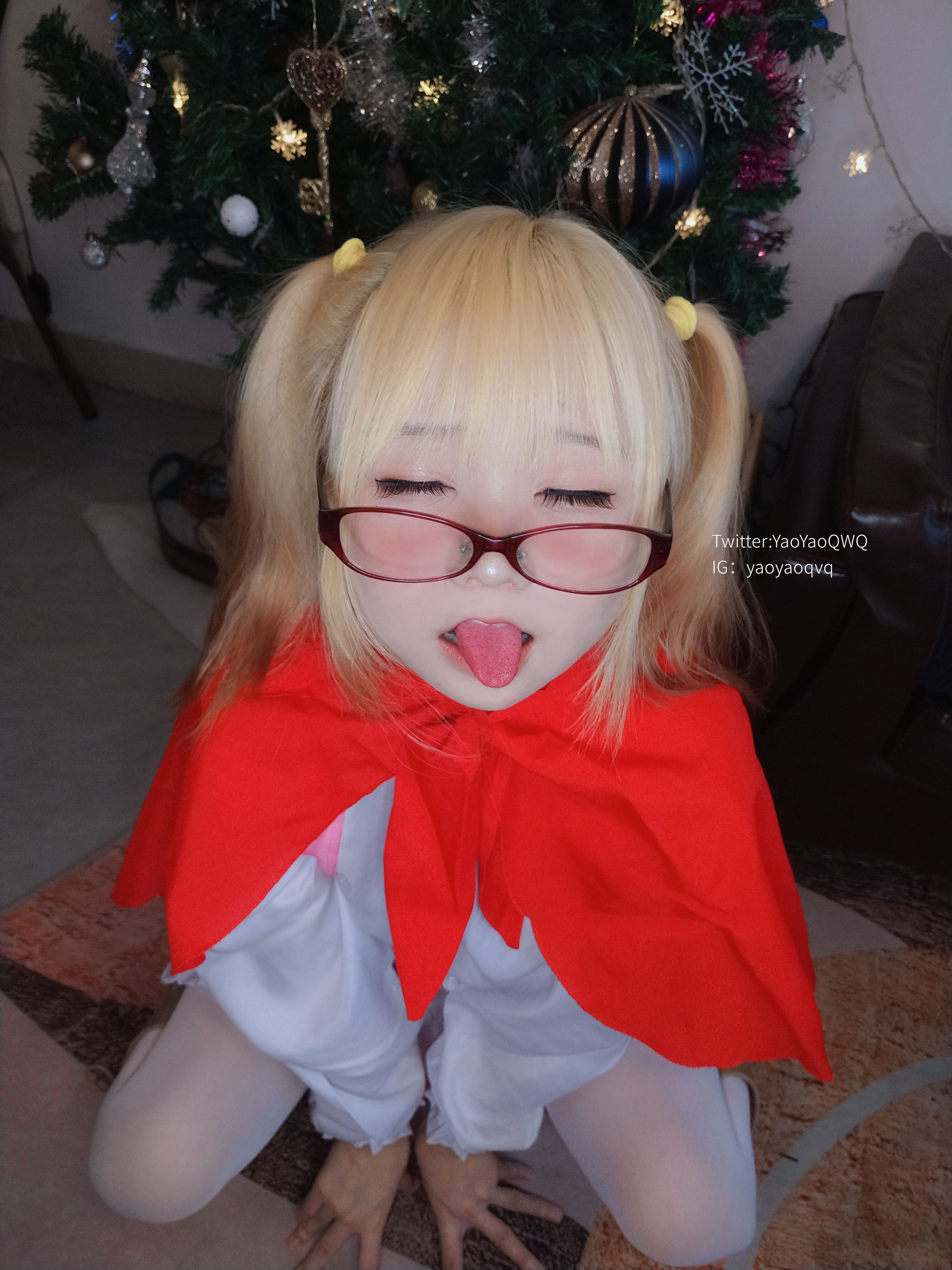 萌妹子Coser摇摇乐yoyo fantia 12月会员合集 女仆系列-图3