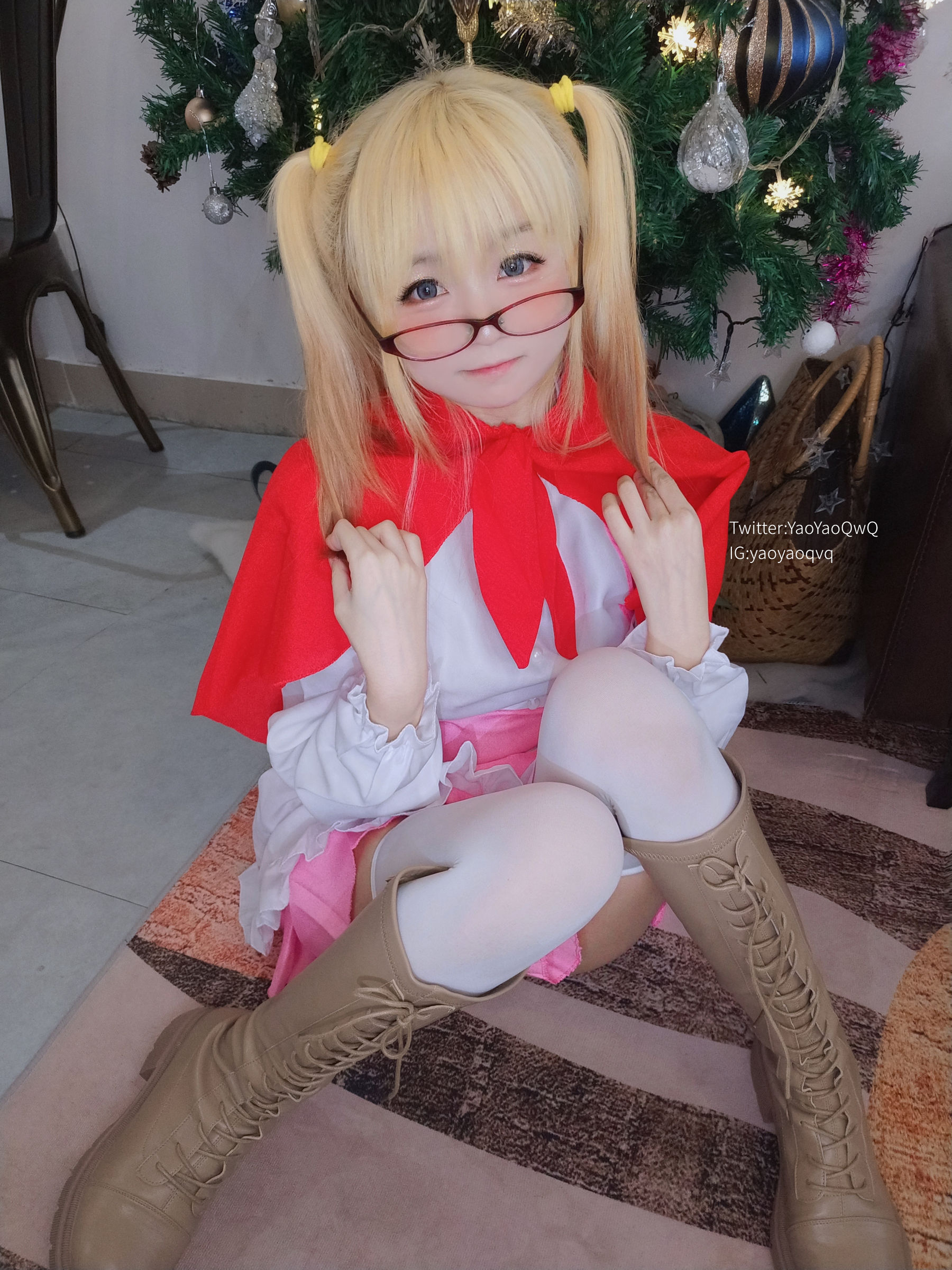 萌妹子Coser摇摇乐yoyo fantia 12月会员合集 女仆系列-图5