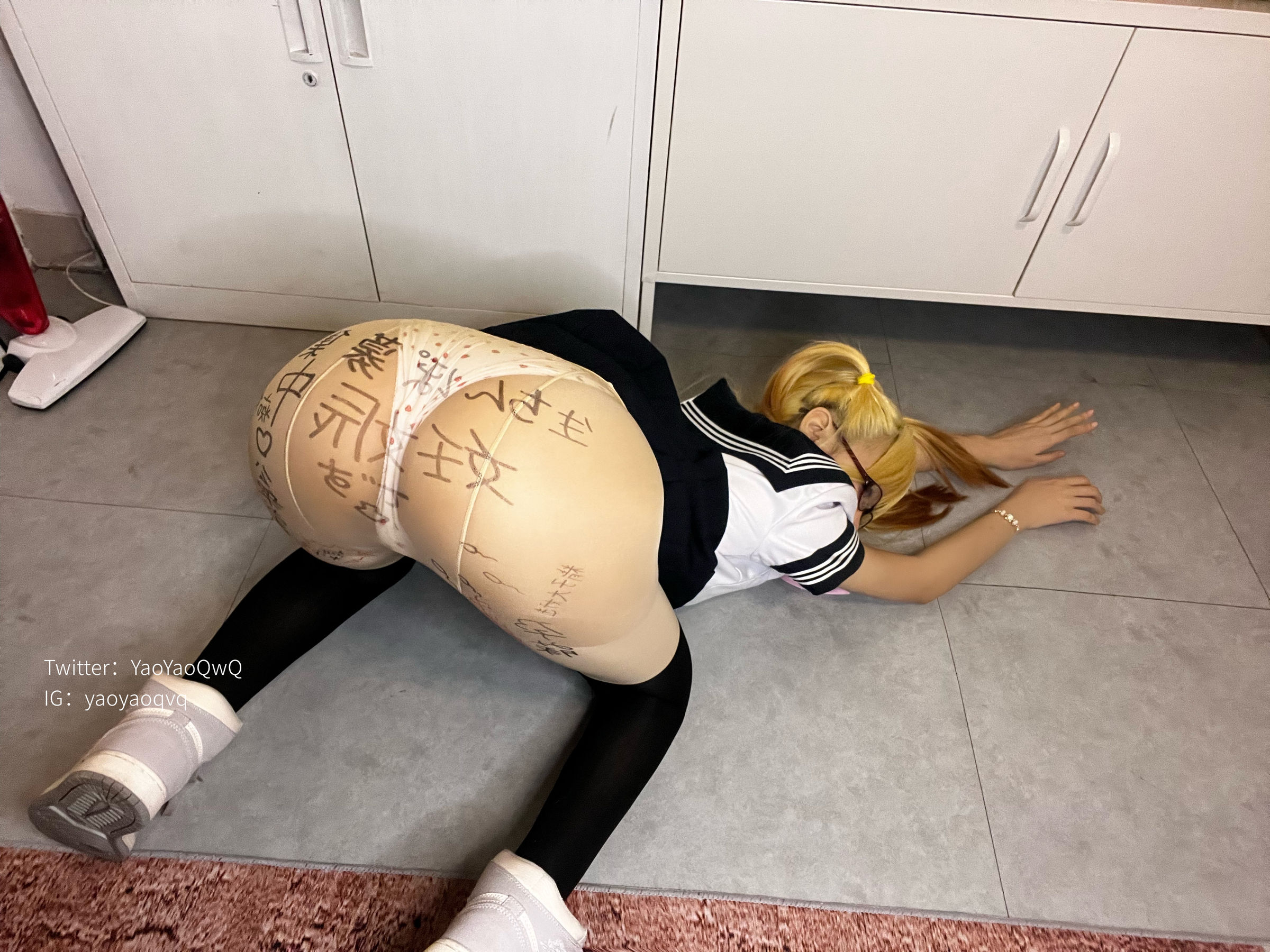 萌妹子Coser摇摇乐yoyo fantia 22年1月会员合集 Jk系列-图49