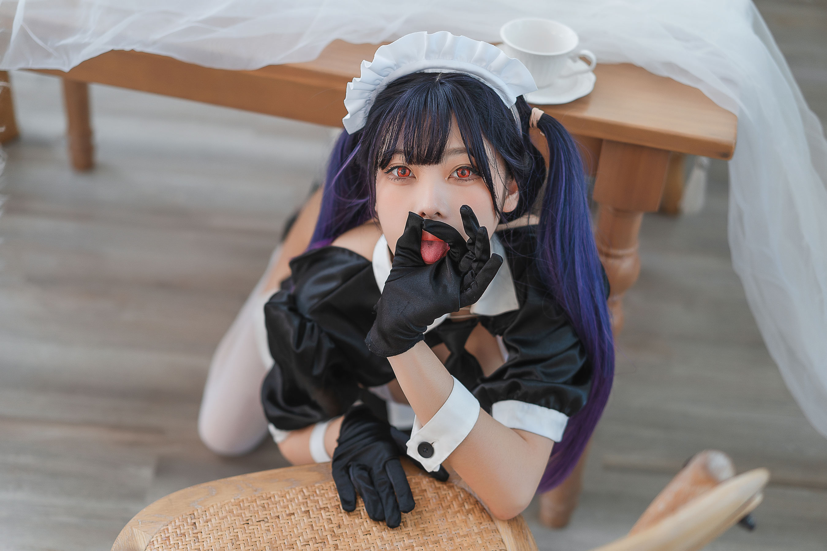 萌系小姐姐蜜汁猫裘 - 女仆-图31