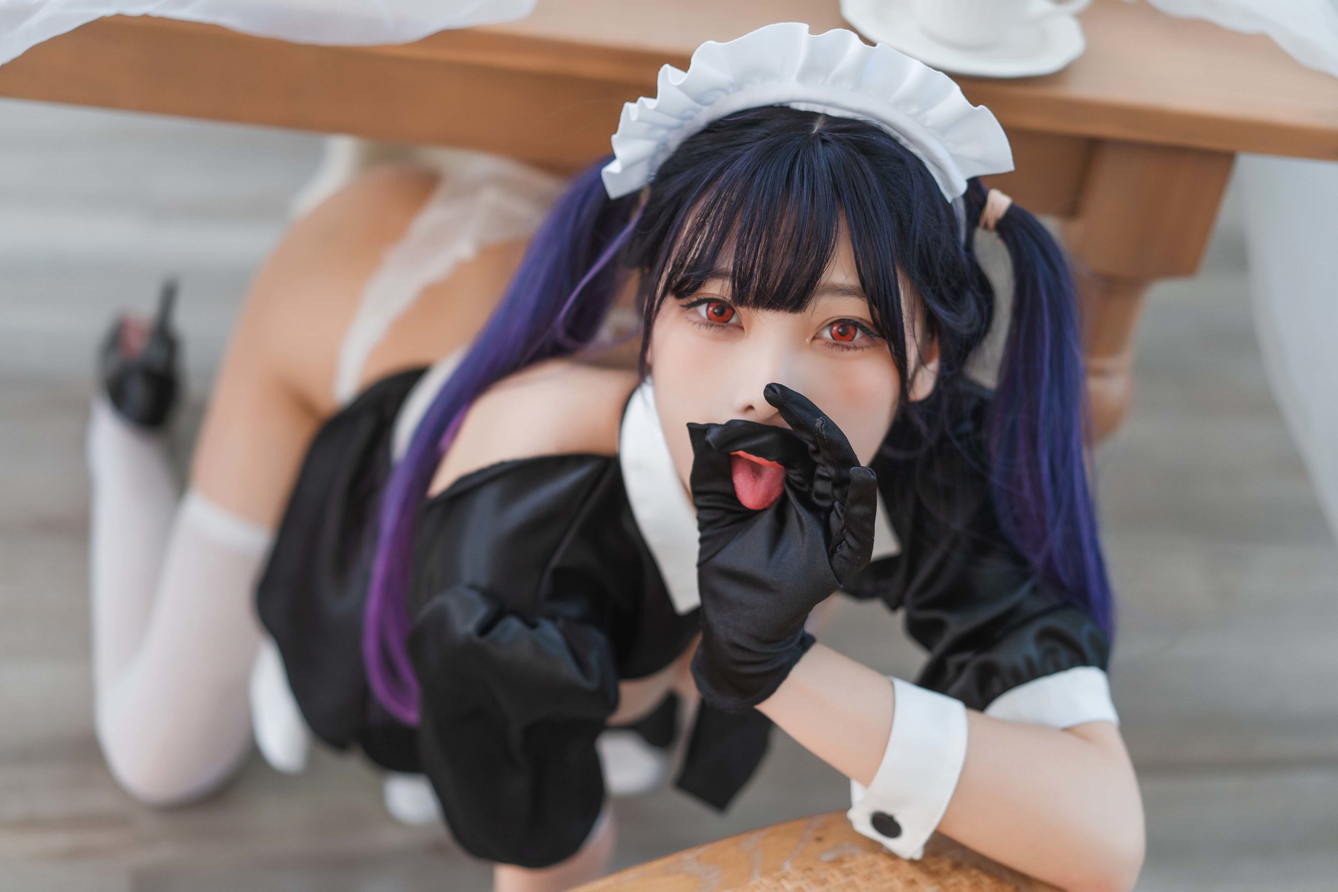 萌系小姐姐蜜汁猫裘 - 女仆-图32