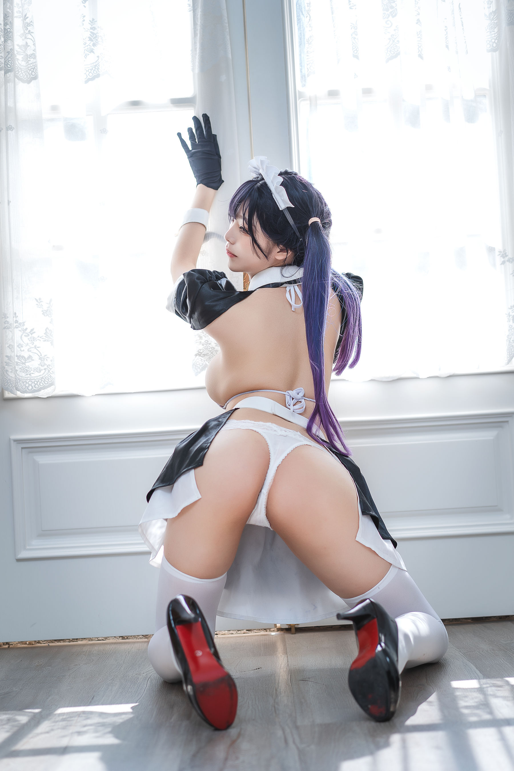 萌系小姐姐蜜汁猫裘 - 女仆-图38