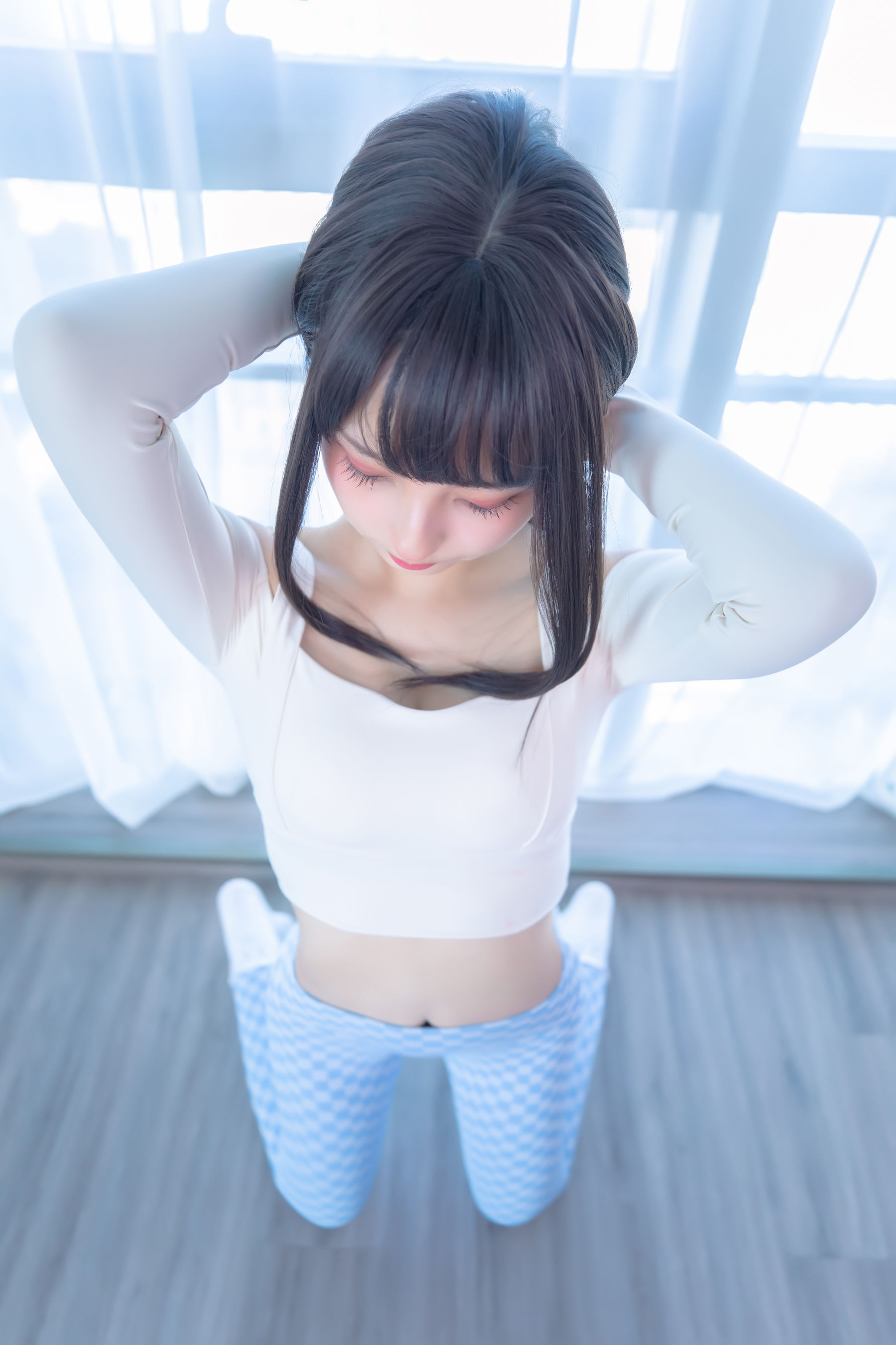 萝莉神楽板真冬 - 蓝白格-图17