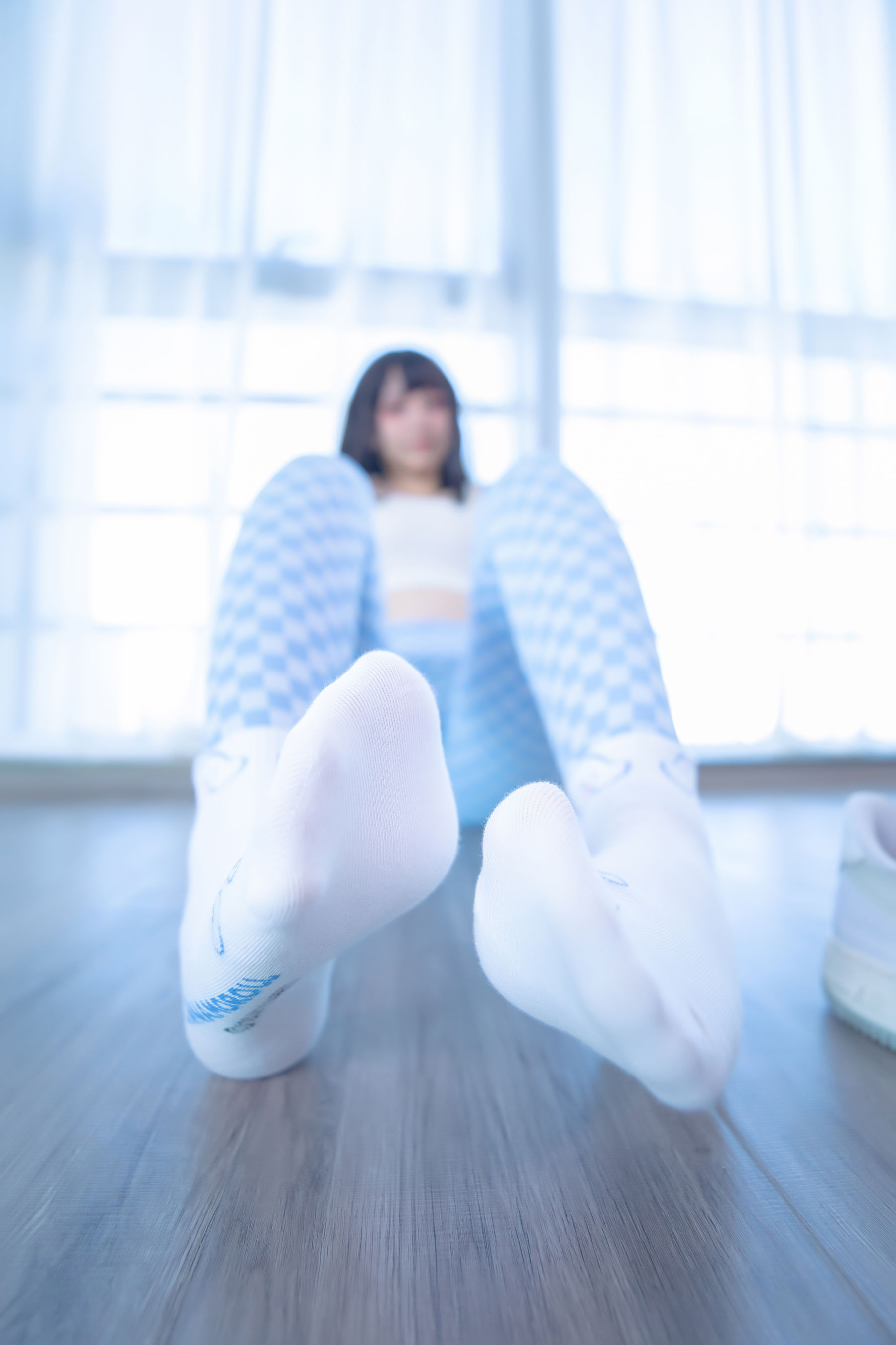 萝莉神楽板真冬 - 蓝白格-图31