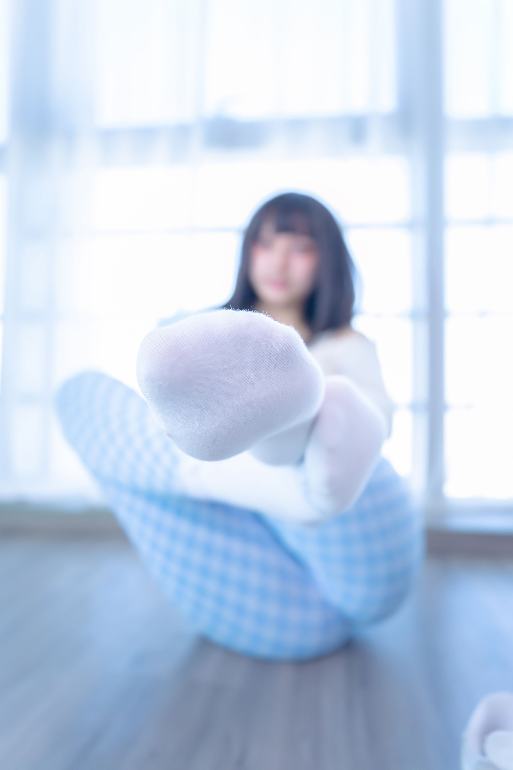 萝莉神楽板真冬 - 蓝白格-图34