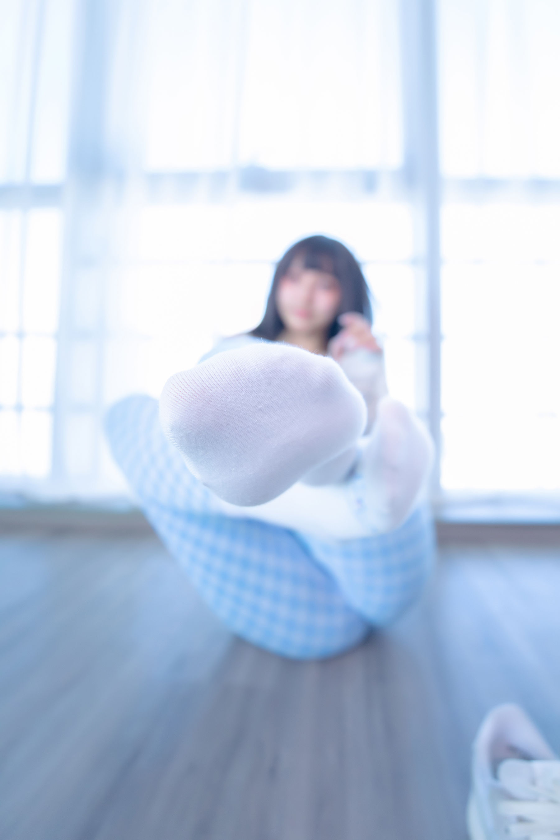 萝莉神楽板真冬 - 蓝白格-图35