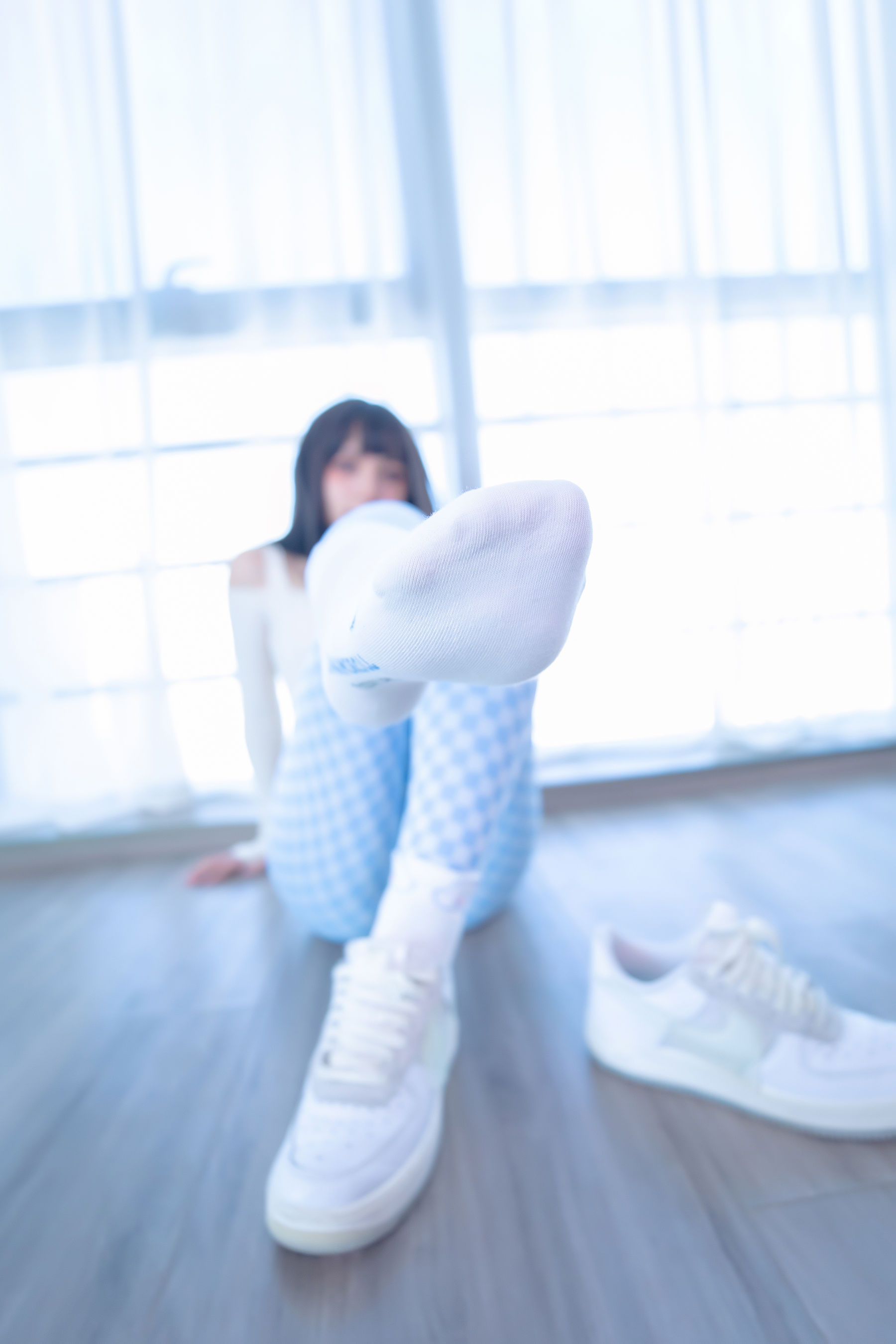 萝莉神楽板真冬 - 蓝白格-图41