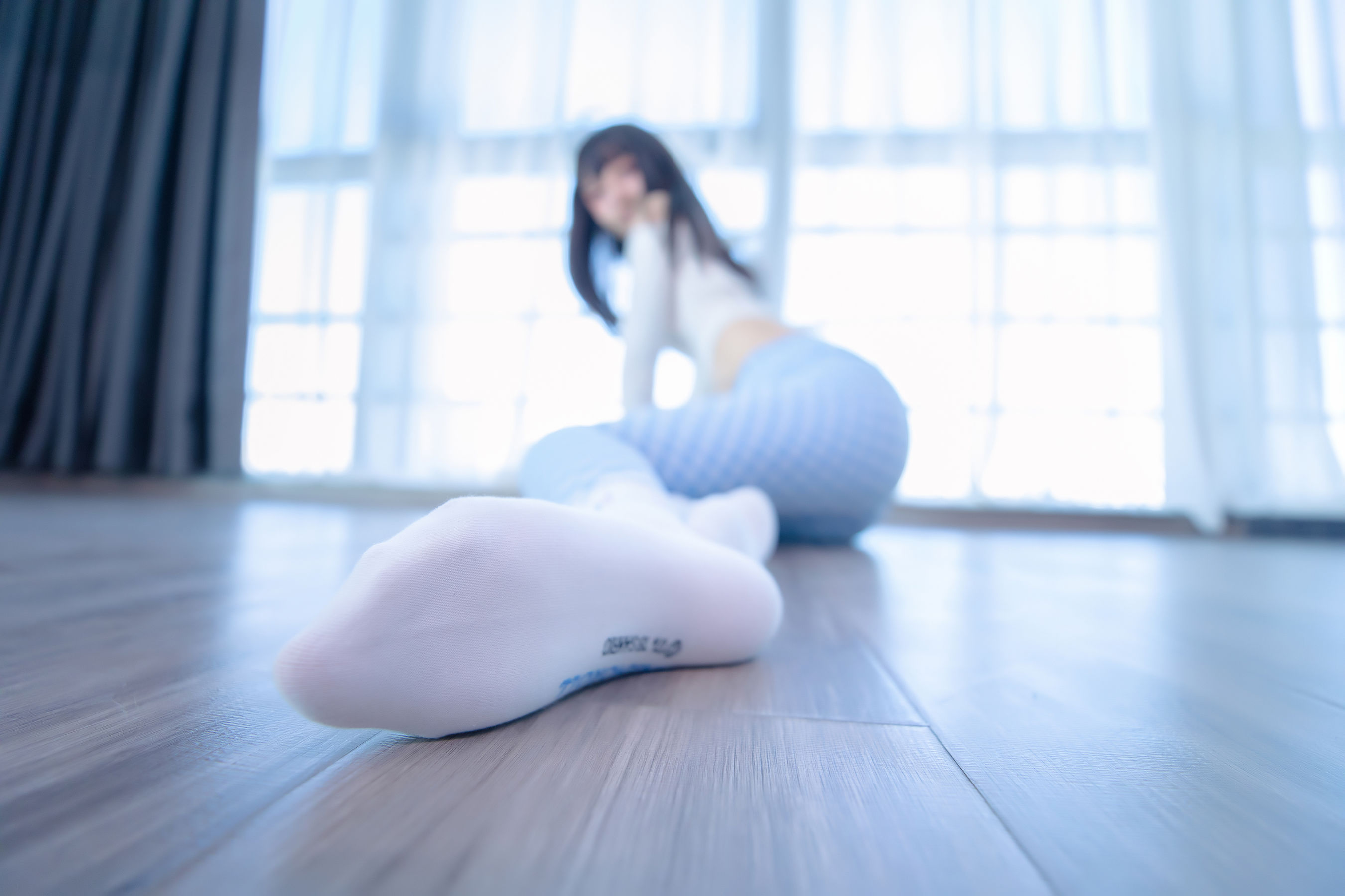 萝莉神楽板真冬 - 蓝白格-图4