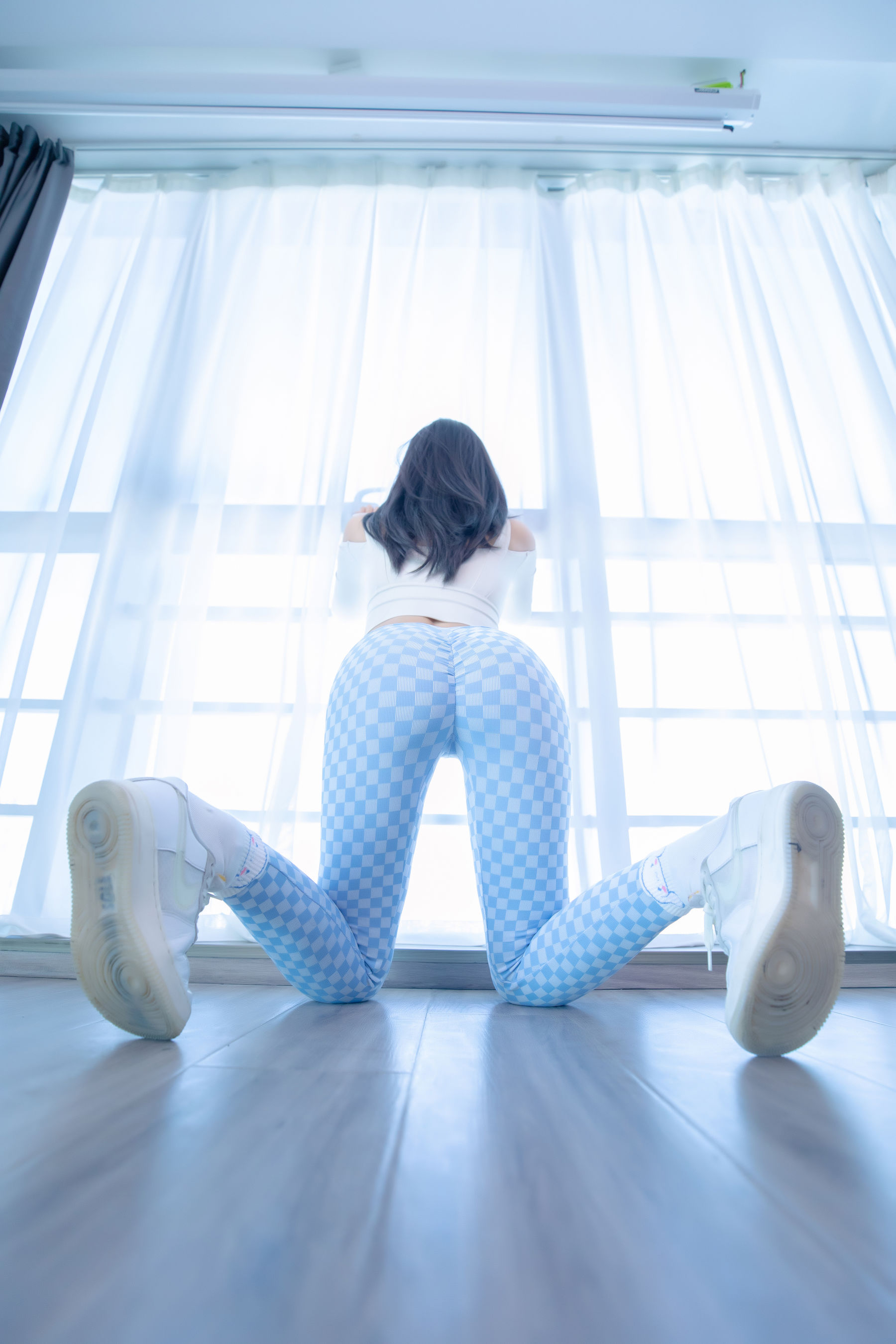 萝莉神楽板真冬 - 蓝白格-图52