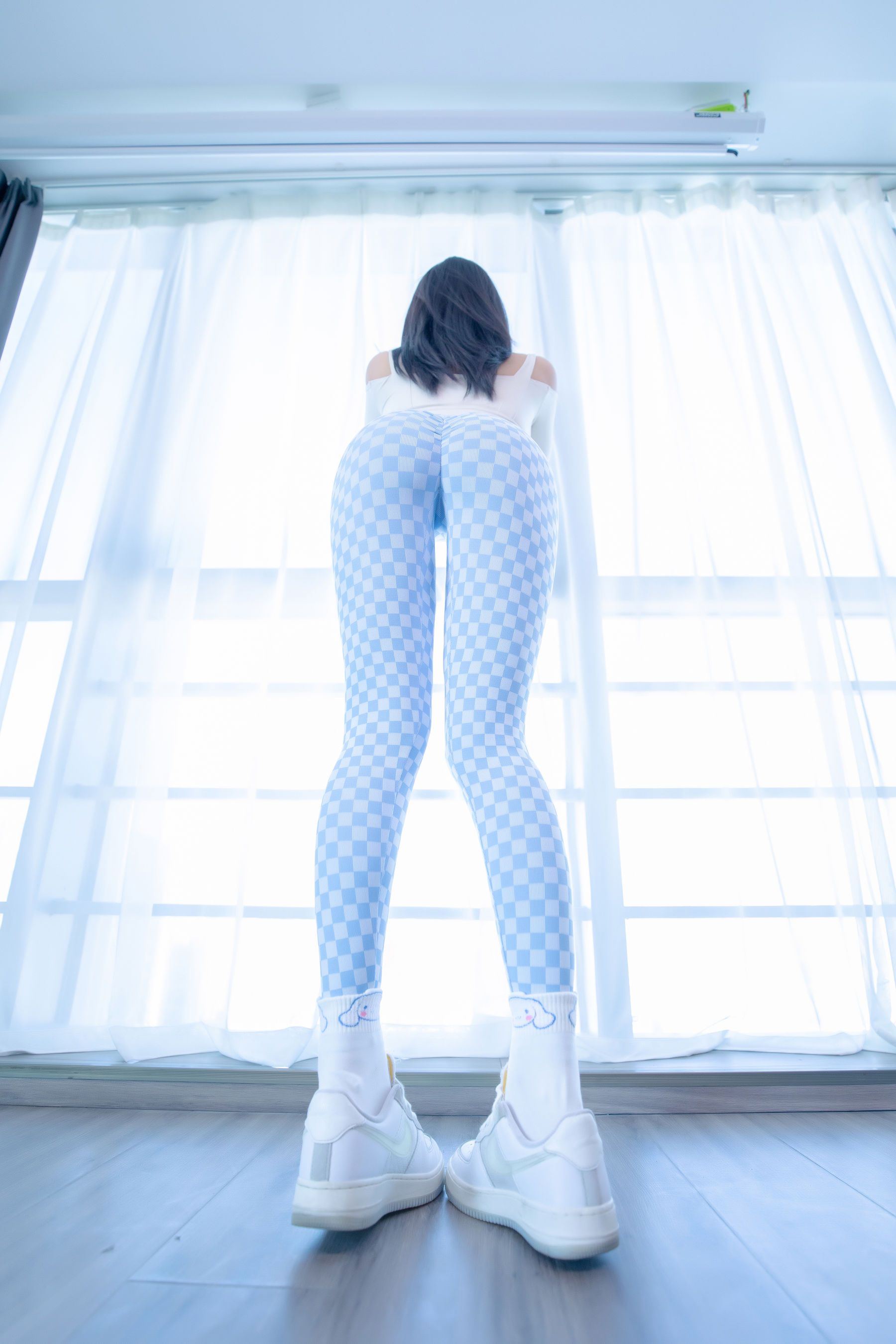 萝莉神楽板真冬 - 蓝白格-图64