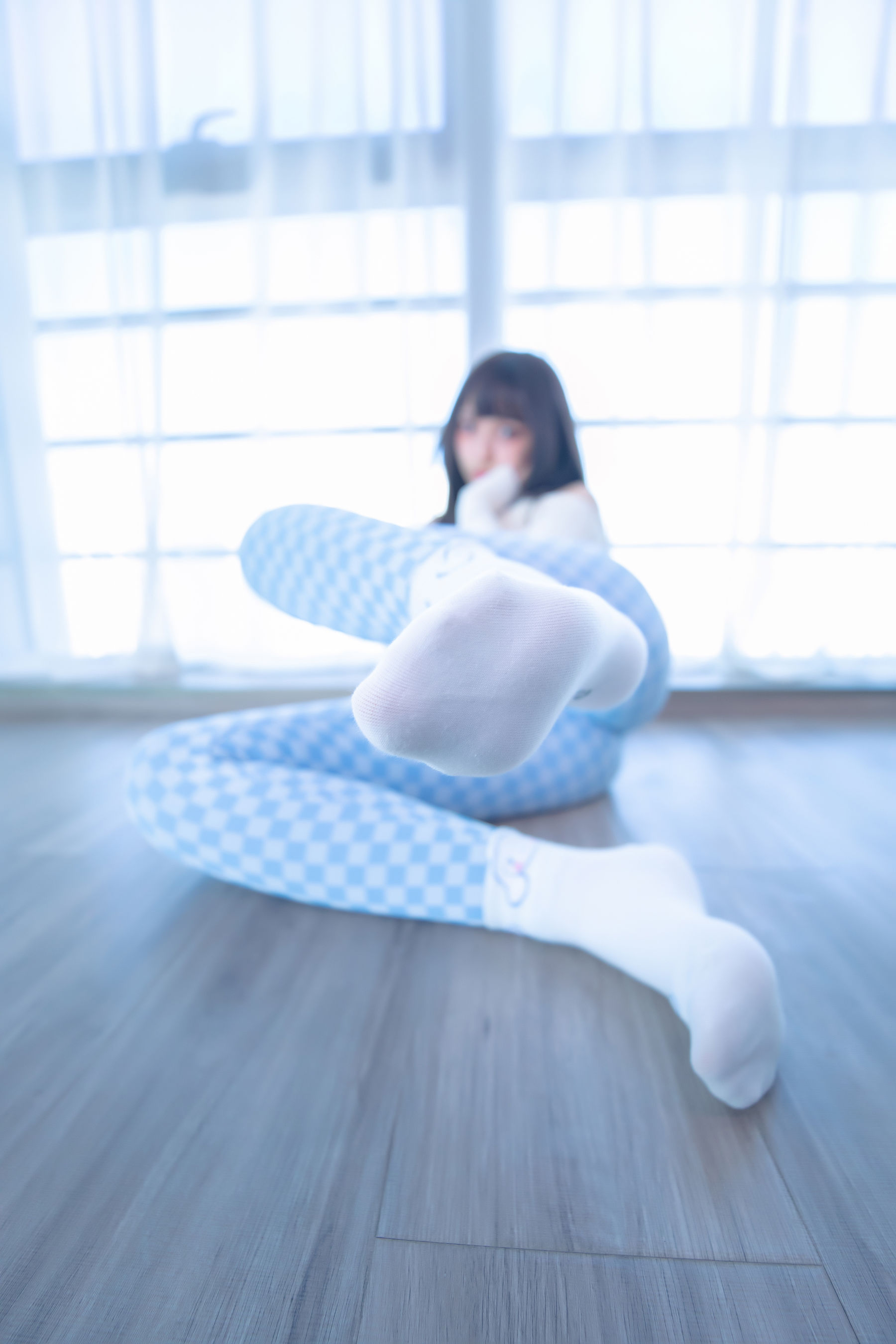 萝莉神楽板真冬 - 蓝白格-图66