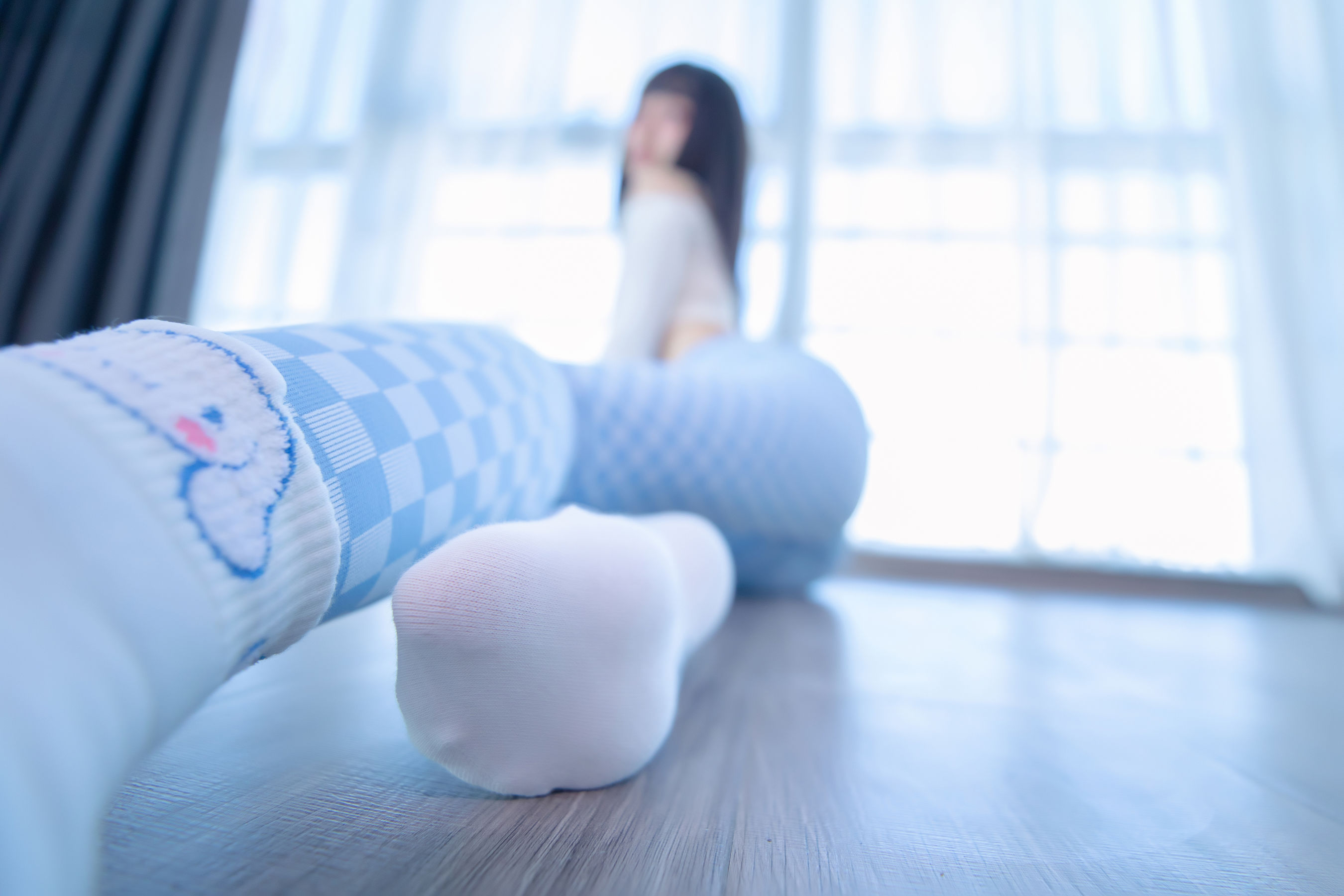 萝莉神楽板真冬 - 蓝白格-图7