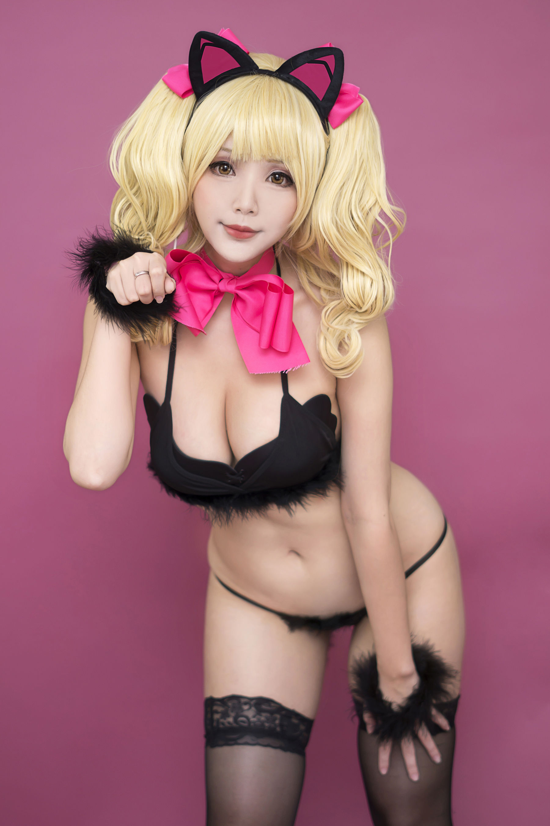 越裔正妹Hana bunny - Black Cat D.Va (Overwatch)-图1
