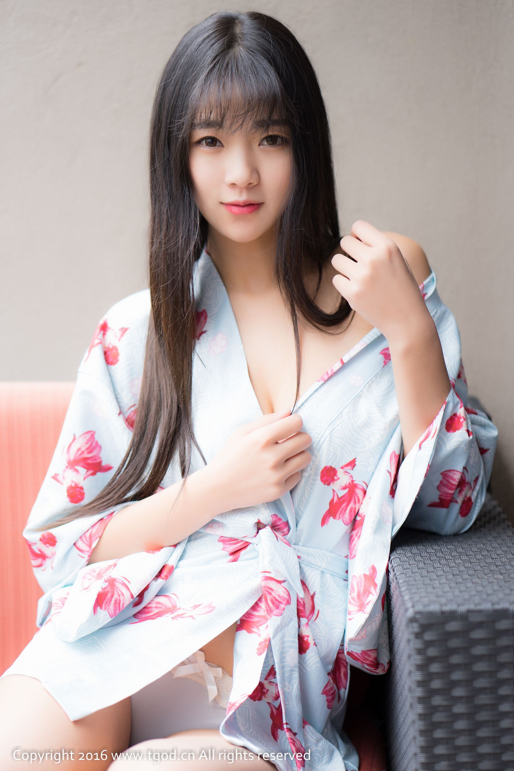 可乐Vicky《大理旅拍》清新和服+性感内衣-图9