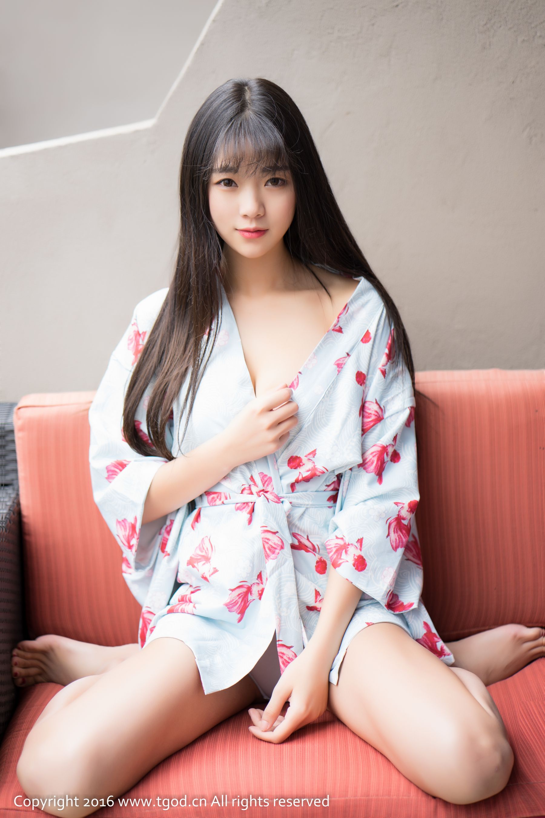 可乐Vicky《大理旅拍》清新和服+性感内衣-图1
