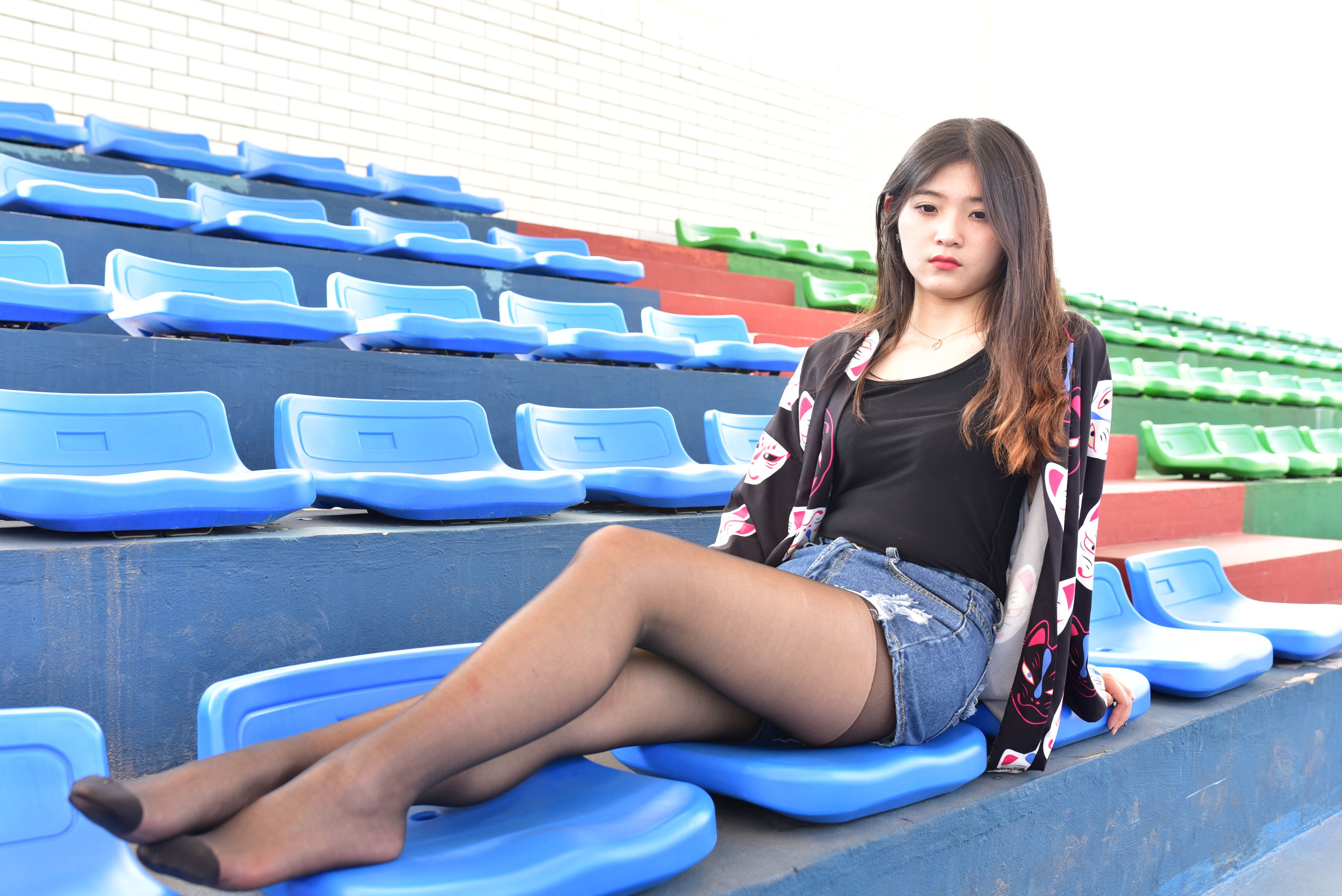 No.248 操场牛仔裙黑丝-图23